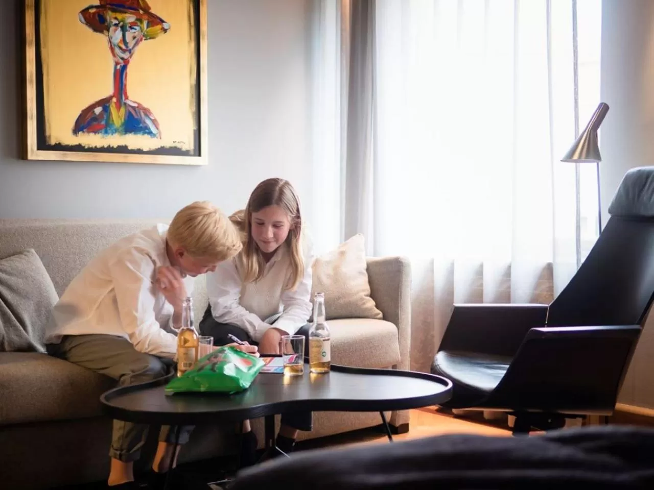 Seating area in Hotel Lundia