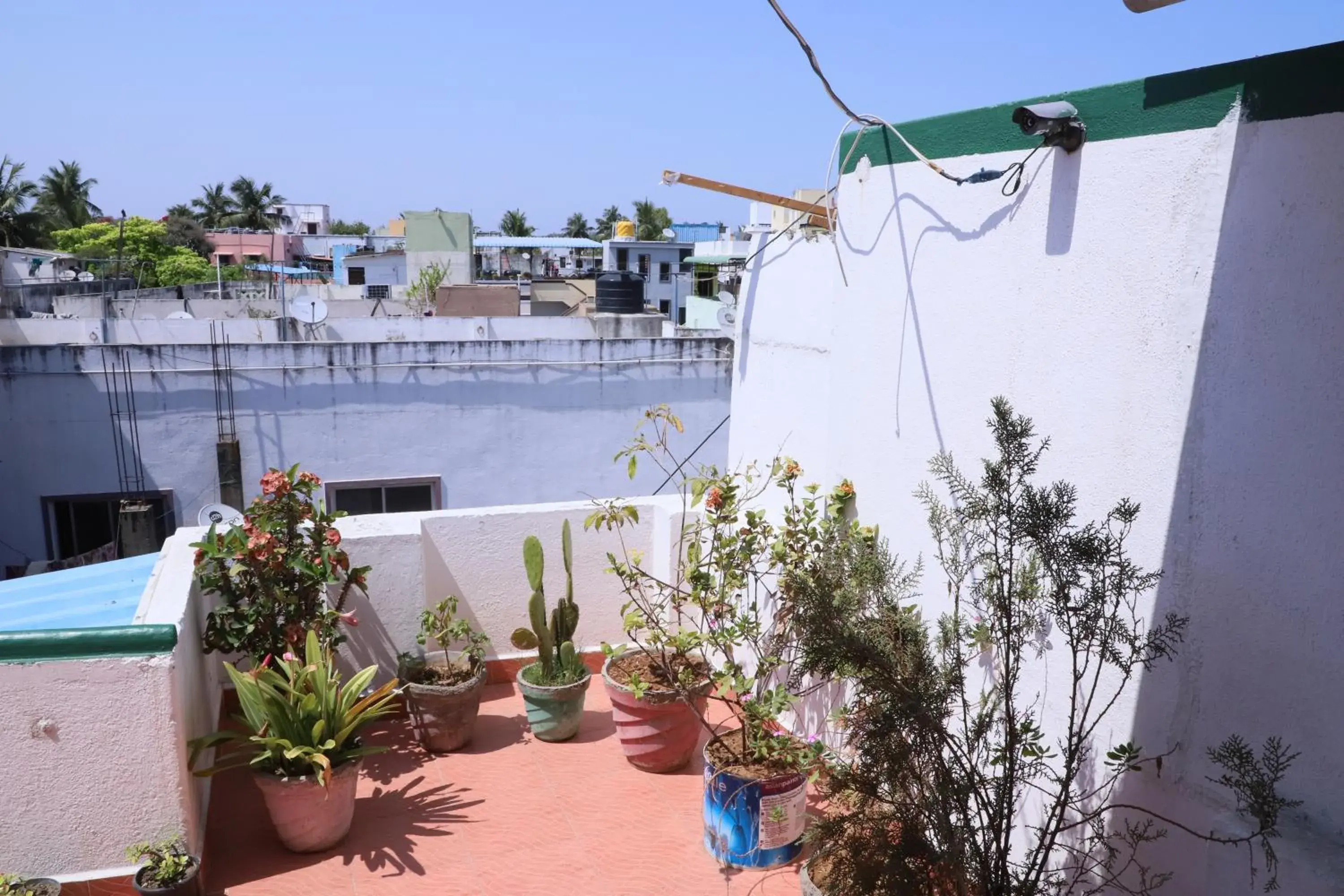 Balcony/Terrace, Swimming Pool in Just Guest House