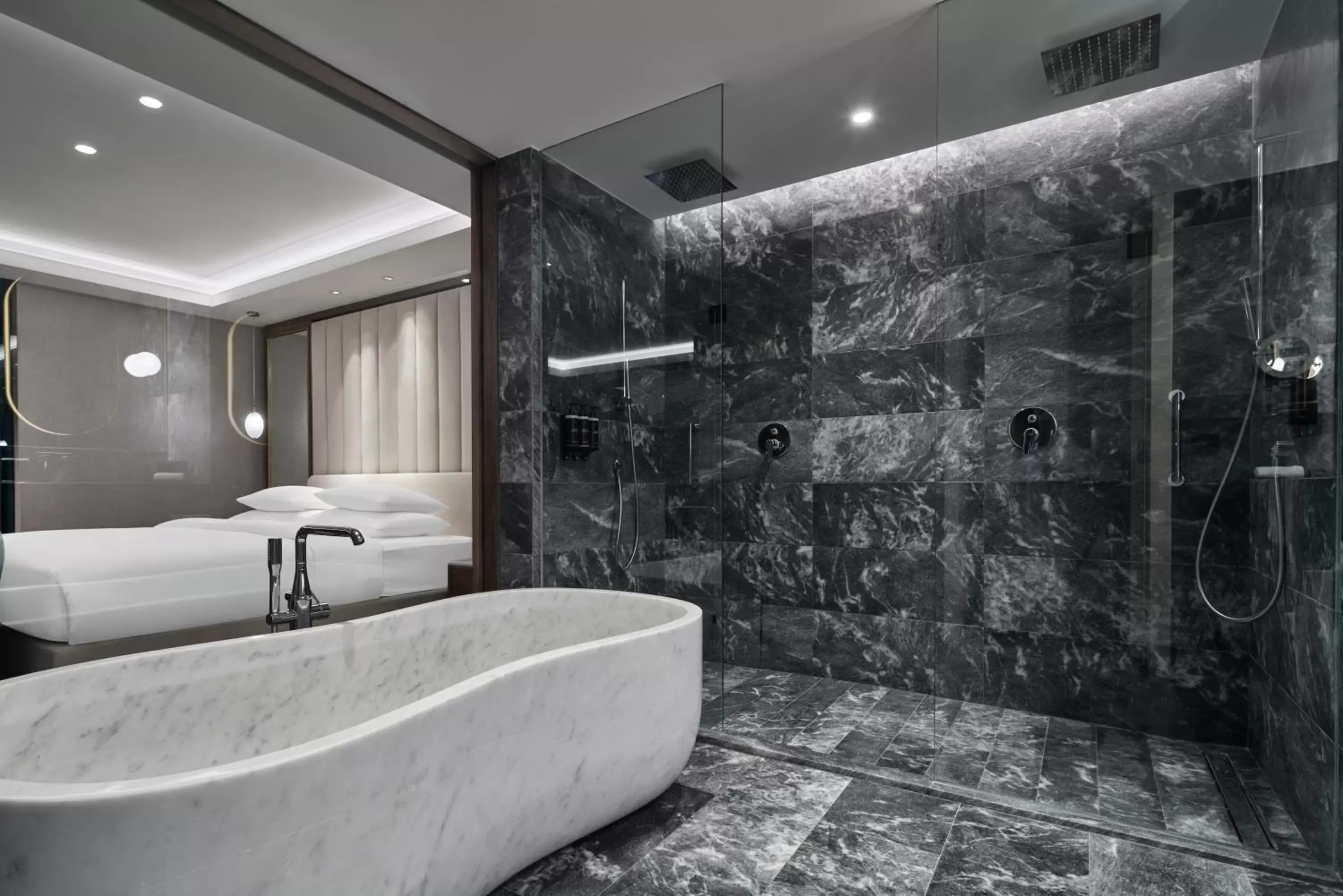 Shower, Bathroom in Grand Hyatt Athens