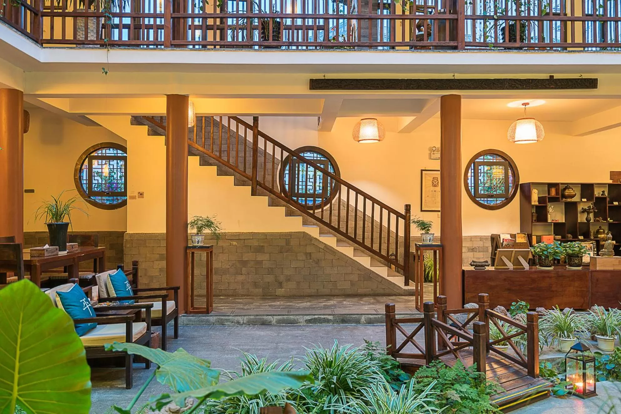 Lounge or bar in Dali Yanyuan Mountain Retreat