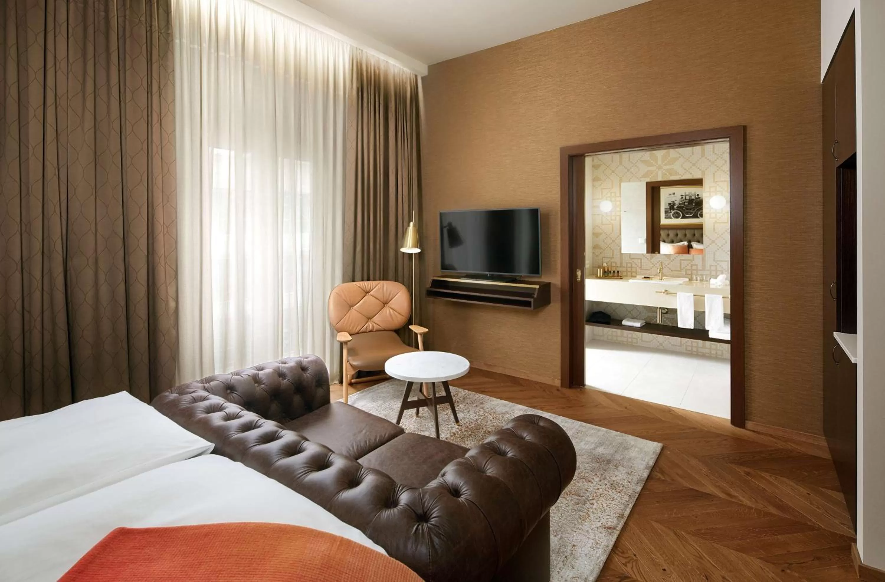 Bedroom, Bed in Reykjavik Konsulat Hotel, Curio Collection By Hilton