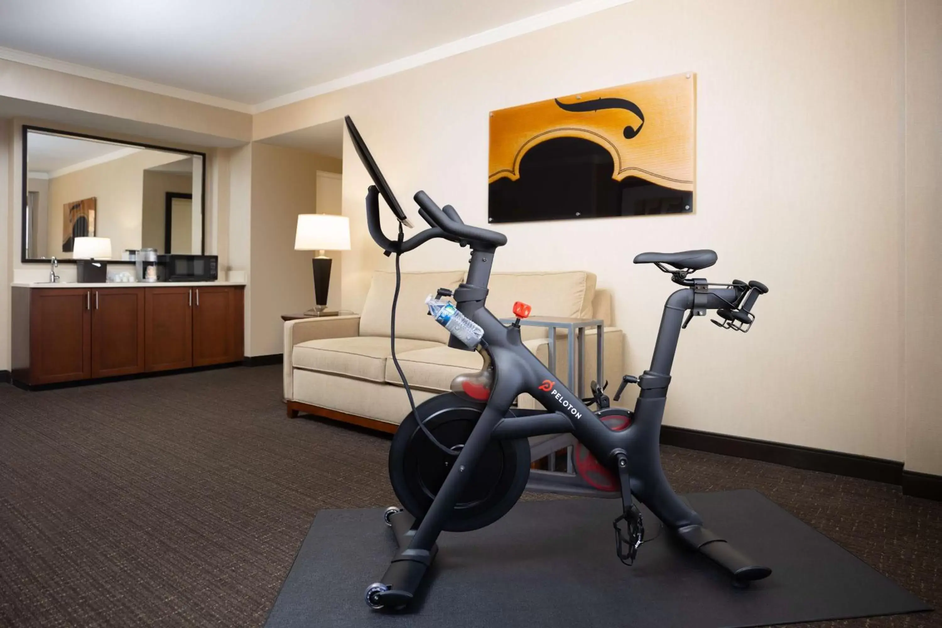 Bedroom, Fitness Center/Facilities in Embassy Suites by Hilton Austin Downtown South Congress