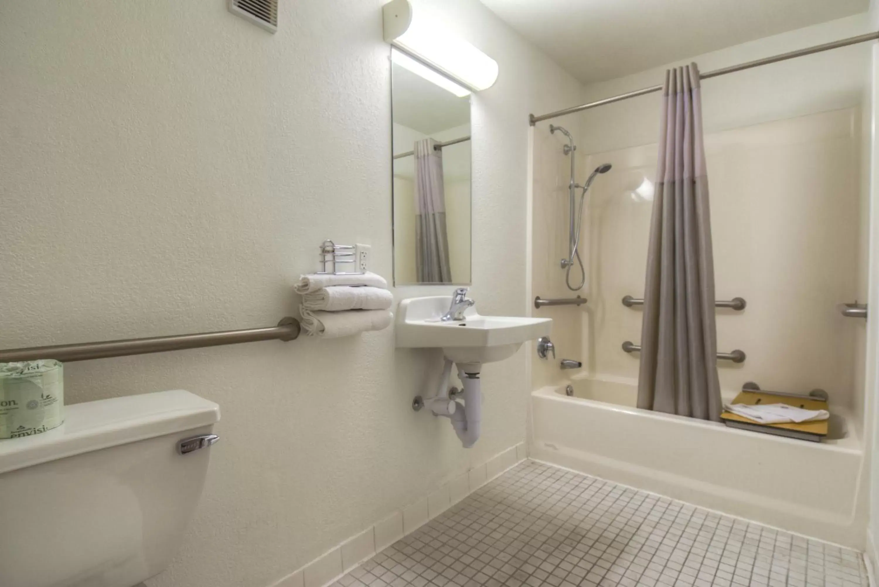 Shower, Bathroom in Motel 6-Las Vegas, NV - I-15 Stadium