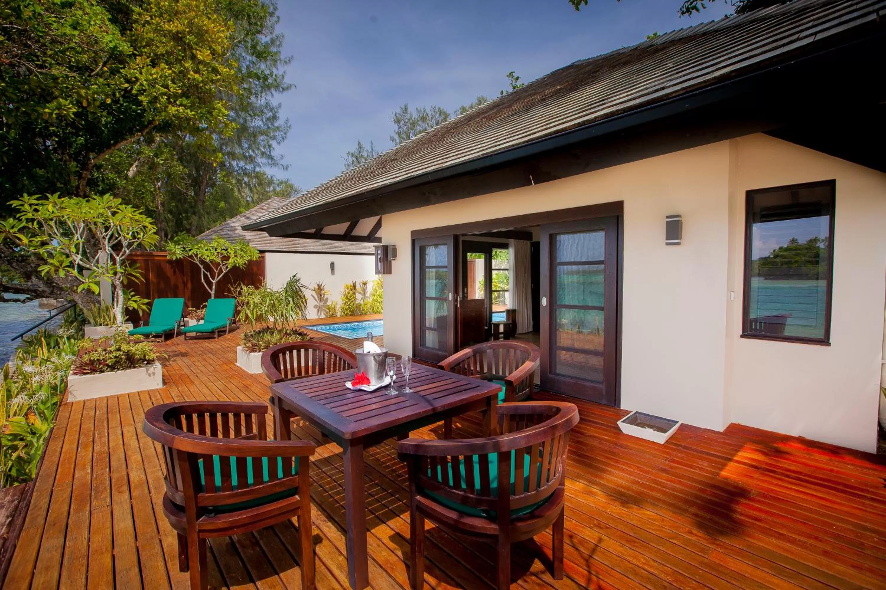 Balcony/Terrace in Warwick Le Lagon Resort & Spa, Vanuatu