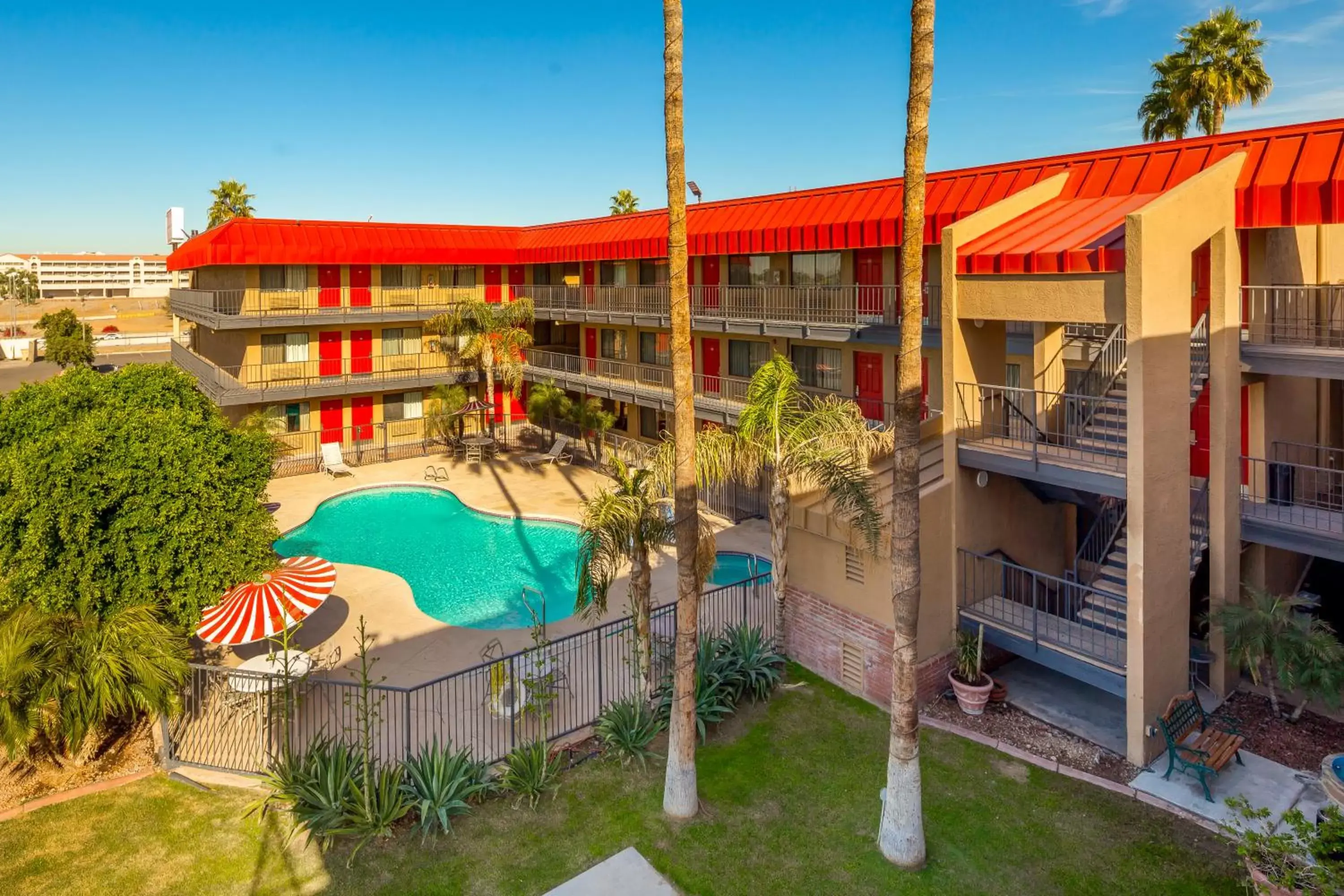 Pool View in Travelers Inn - Phoenix