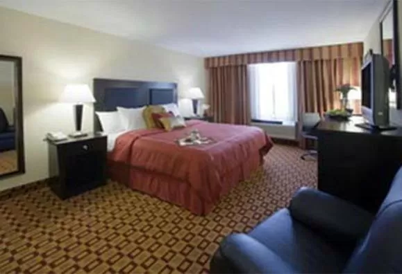 Photo of the whole room, Bed in Super 8 by Wyndham Chicago Northlake O'Hare South