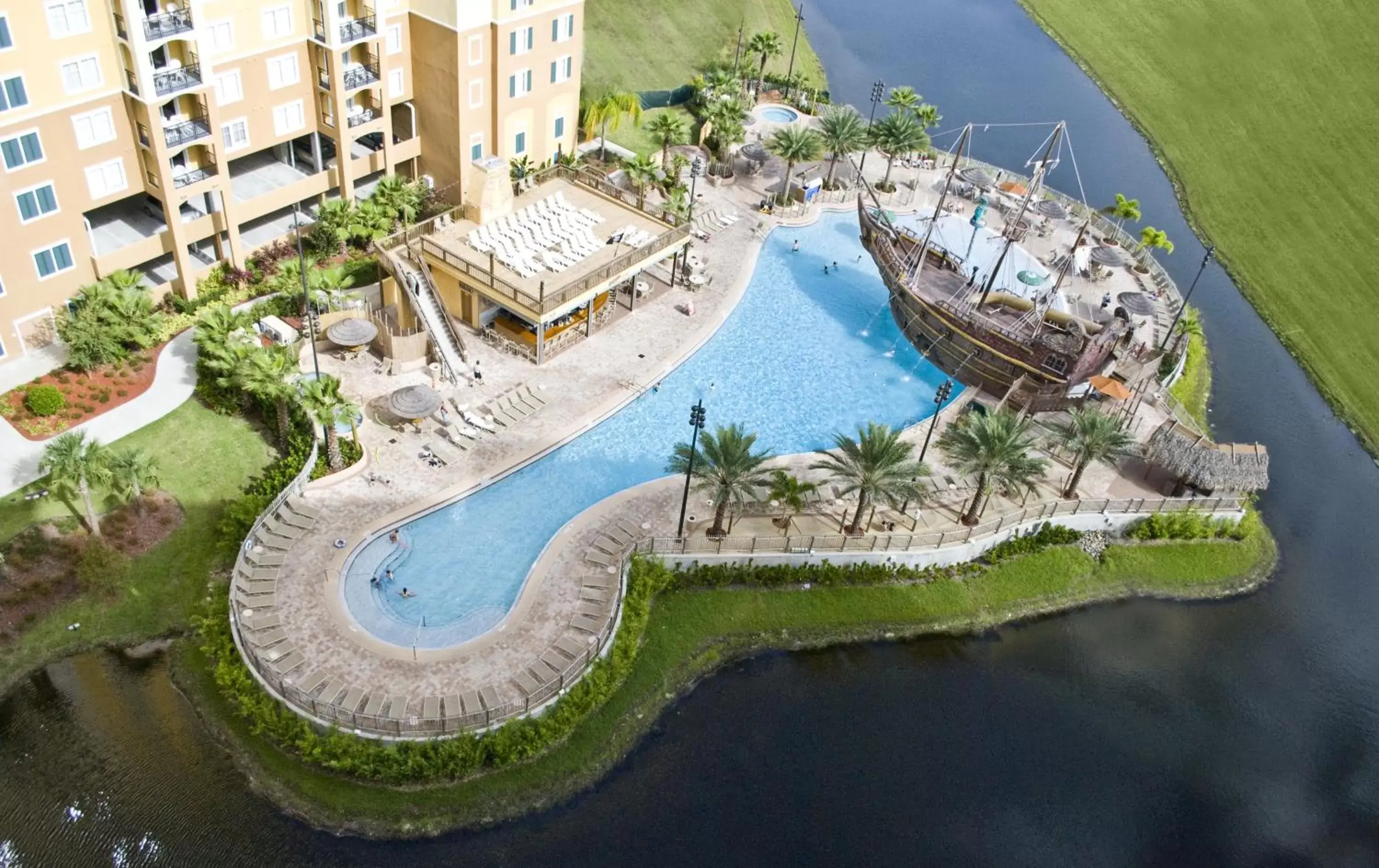 Swimming pool, Bird's-eye View in Lake Buena Vista Resort Village and Spa, a staySky Hotel & Resort Near Disney