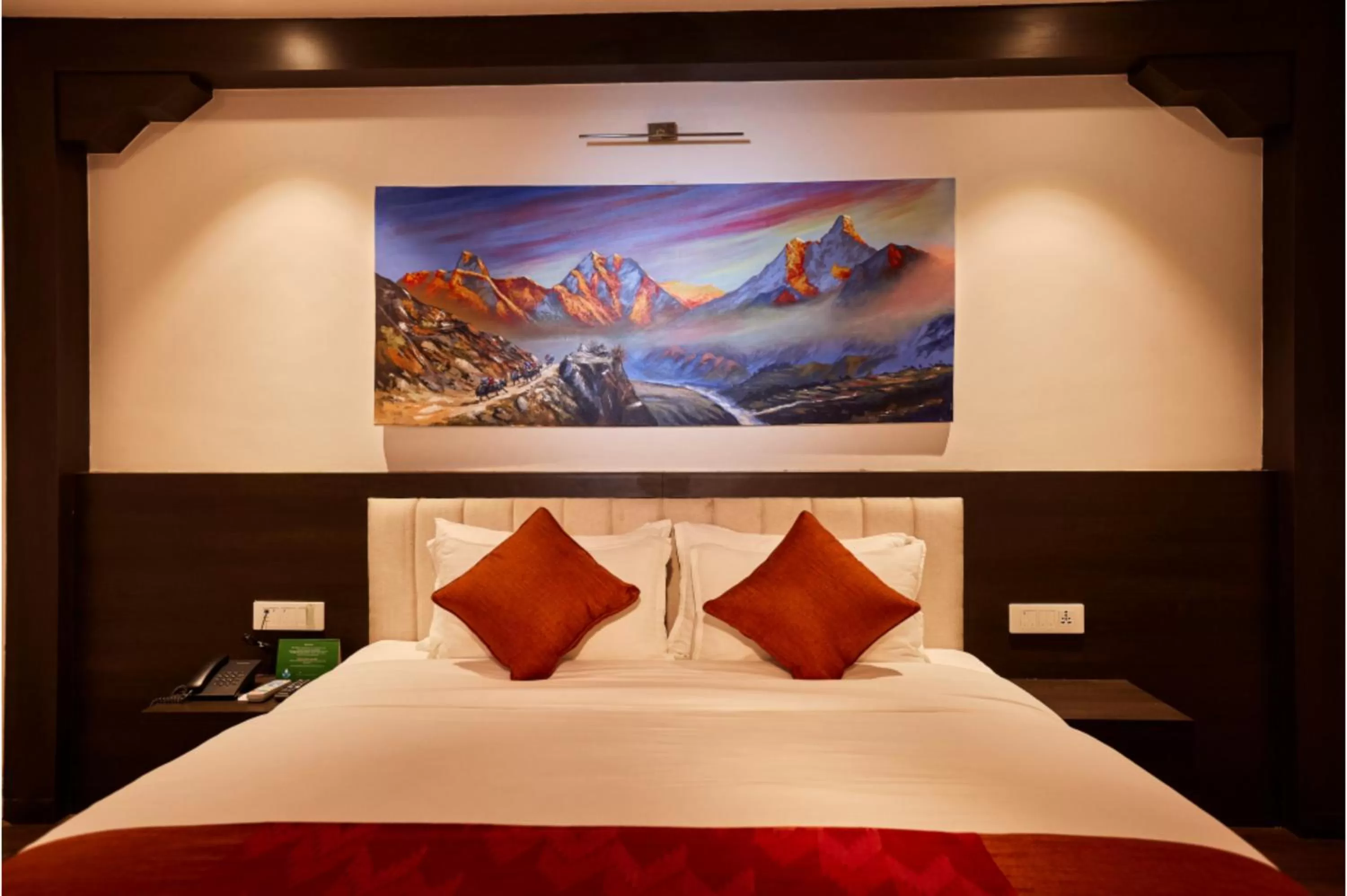 Photo of the whole room, Bed in Kantipur Village