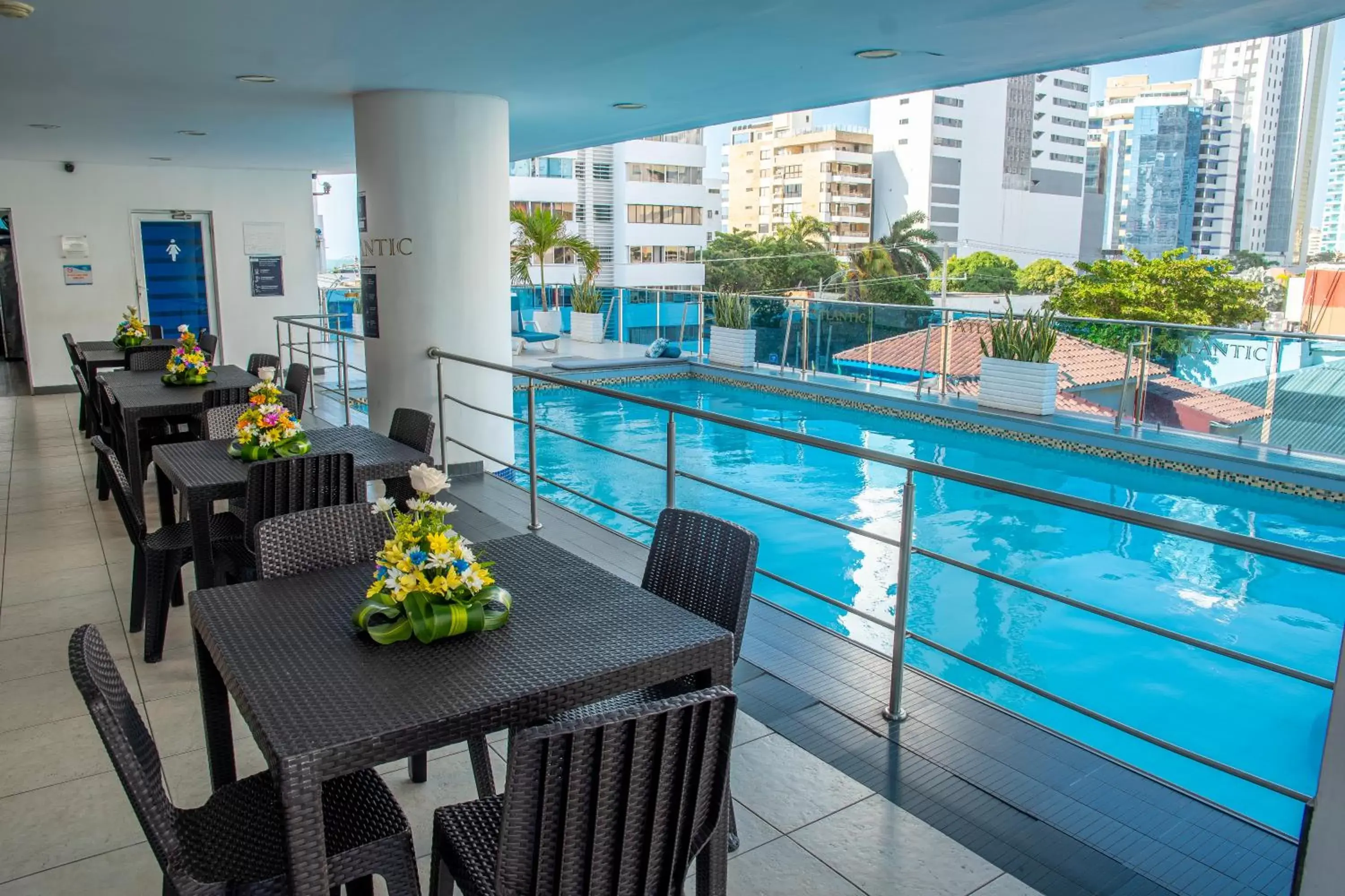 Pool View in Hotel Atlantic Lux