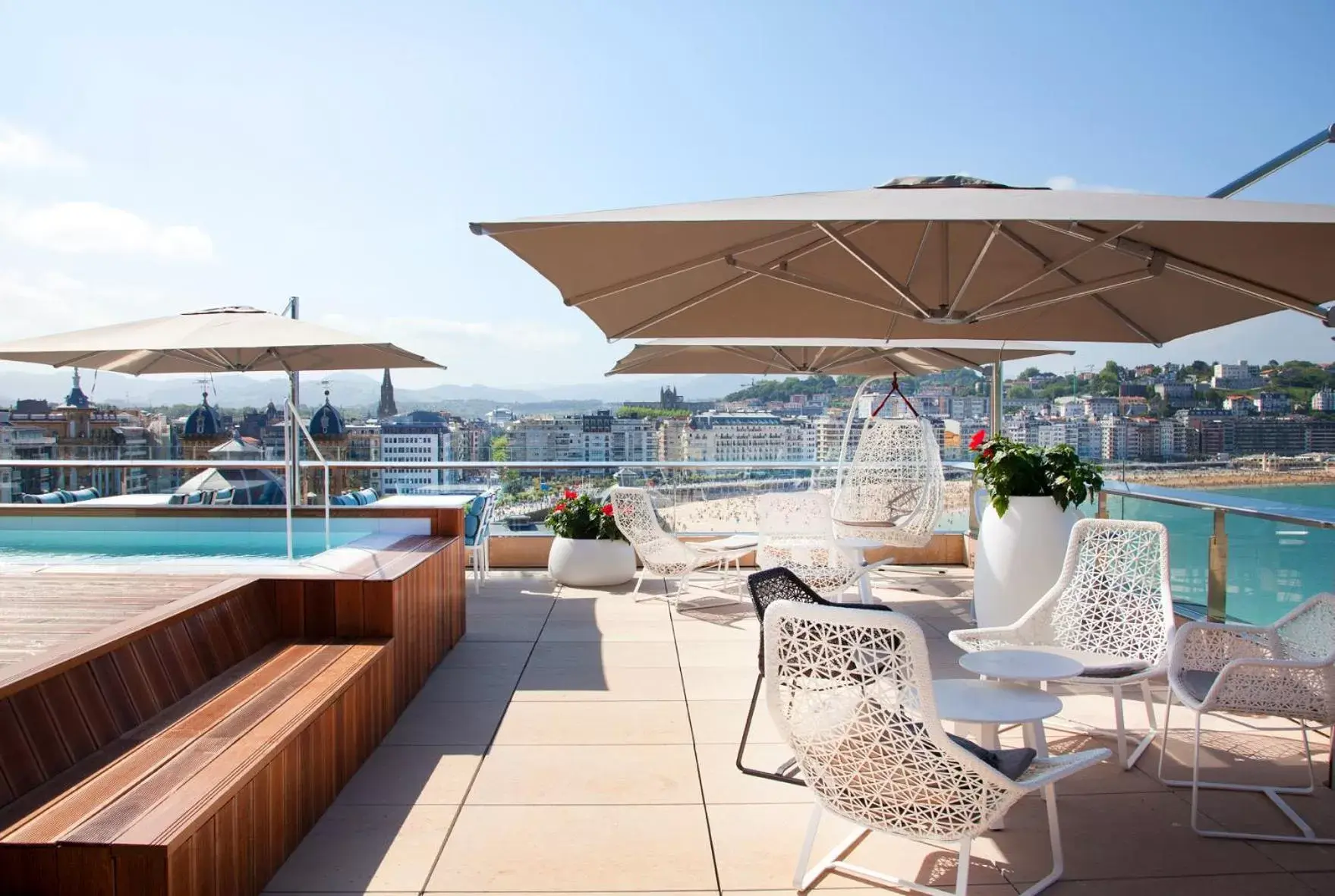 Balcony/Terrace, Swimming Pool in Lasala Plaza Hotel