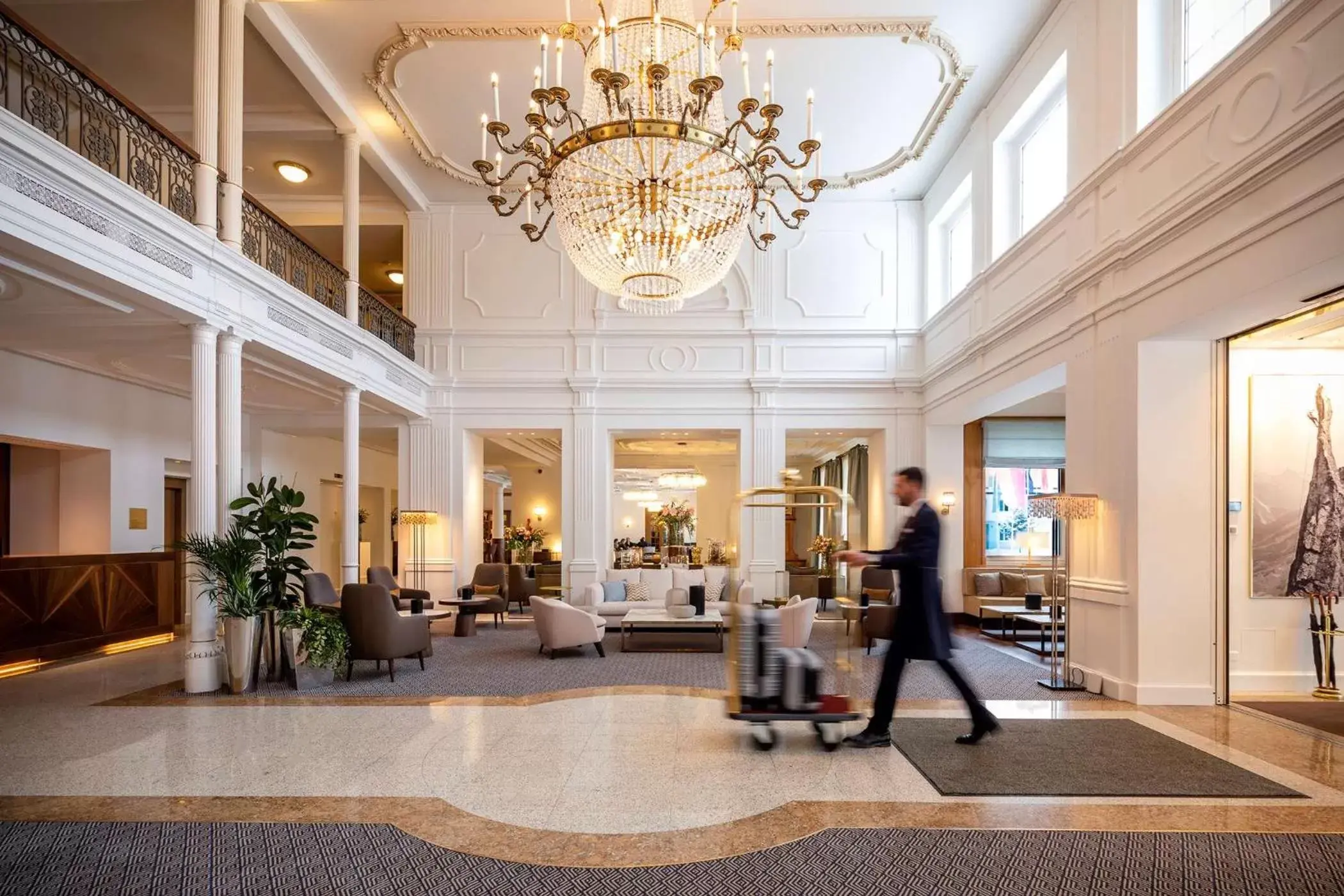 Lobby or reception in Grand Hotel des Bains Kempinski