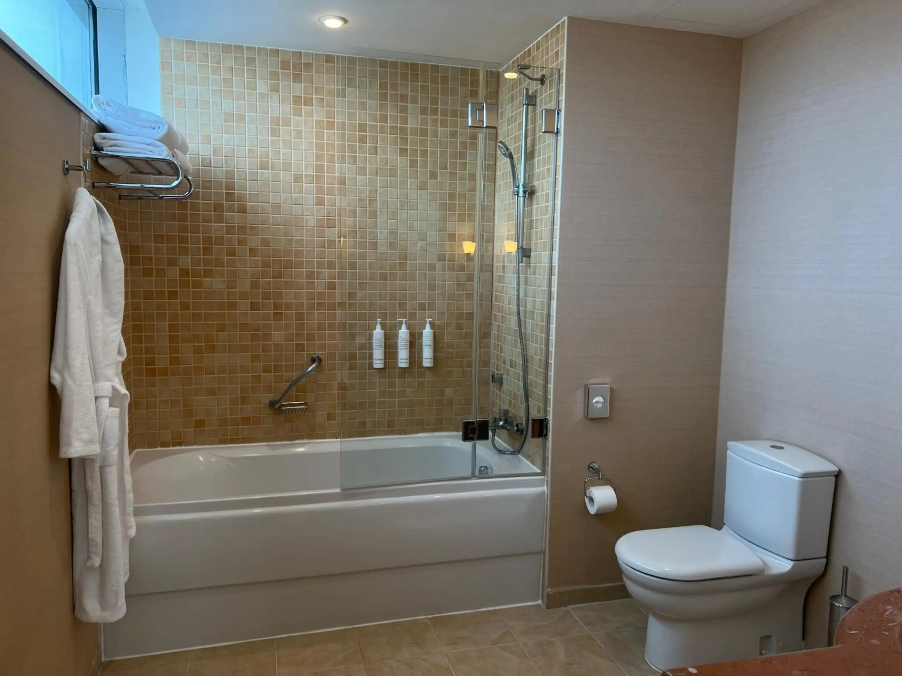 Shower, Bathroom in Marriott Executive Apartments Atyrau