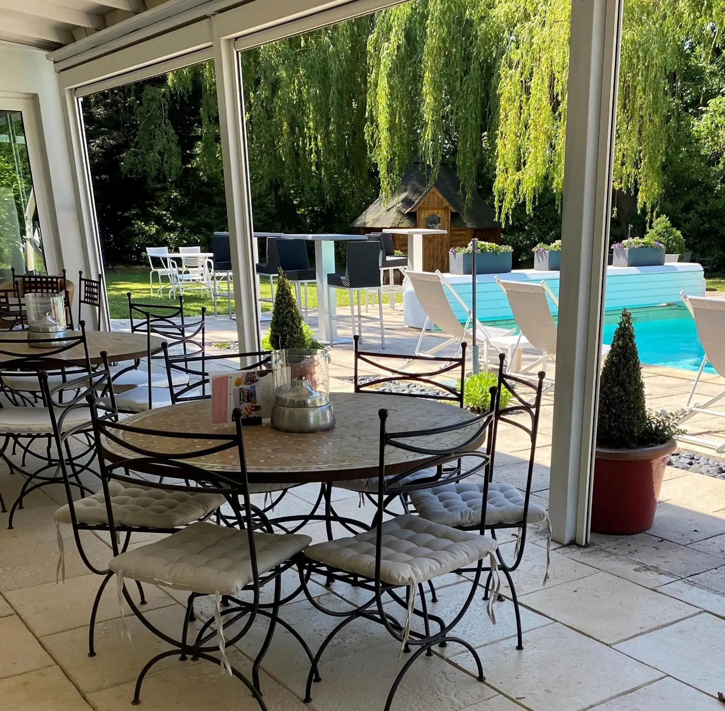 Patio, Swimming Pool in Les Jardins D'Adalric