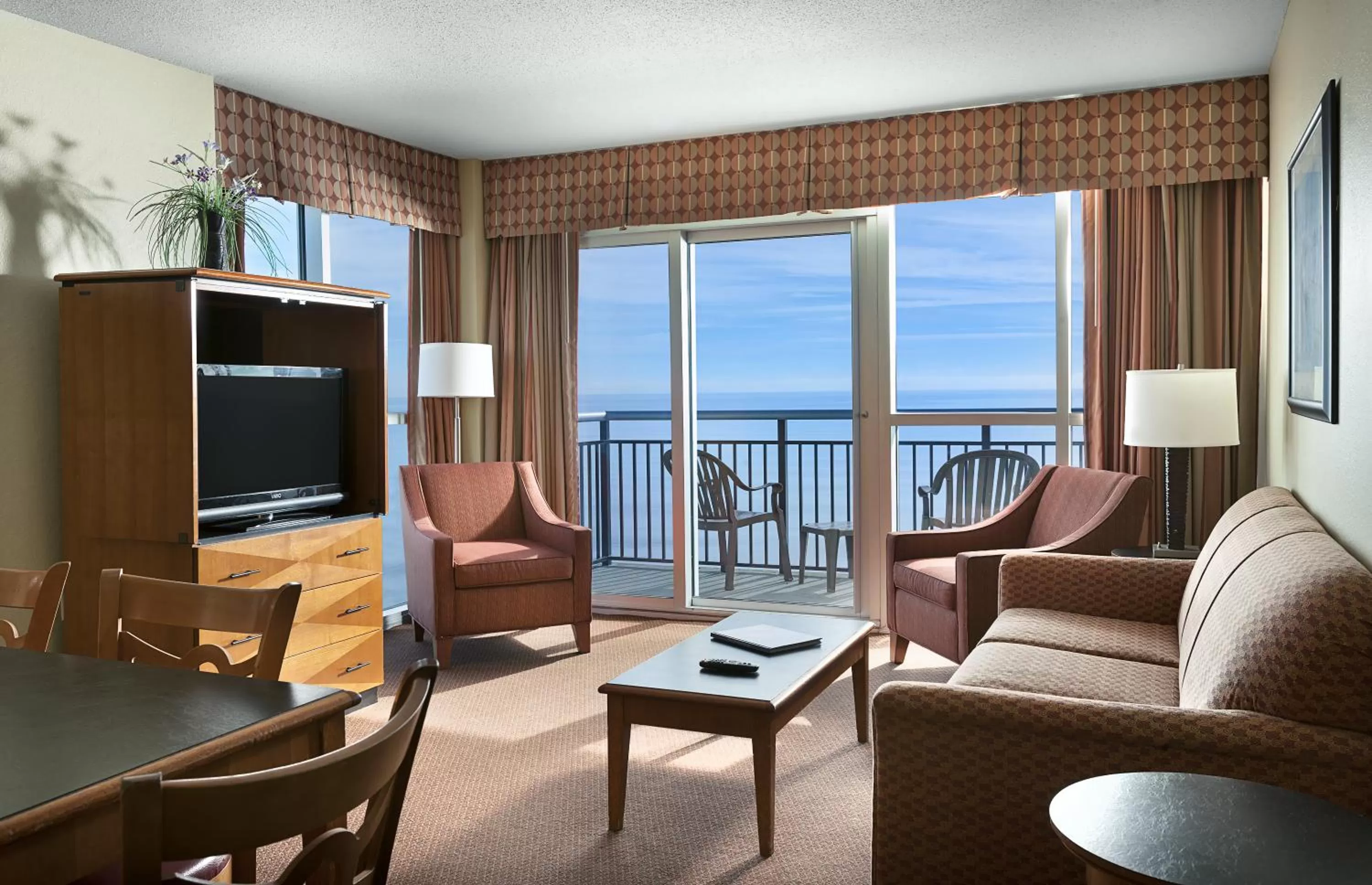 Living room in Bay View Resort Myrtle Beach