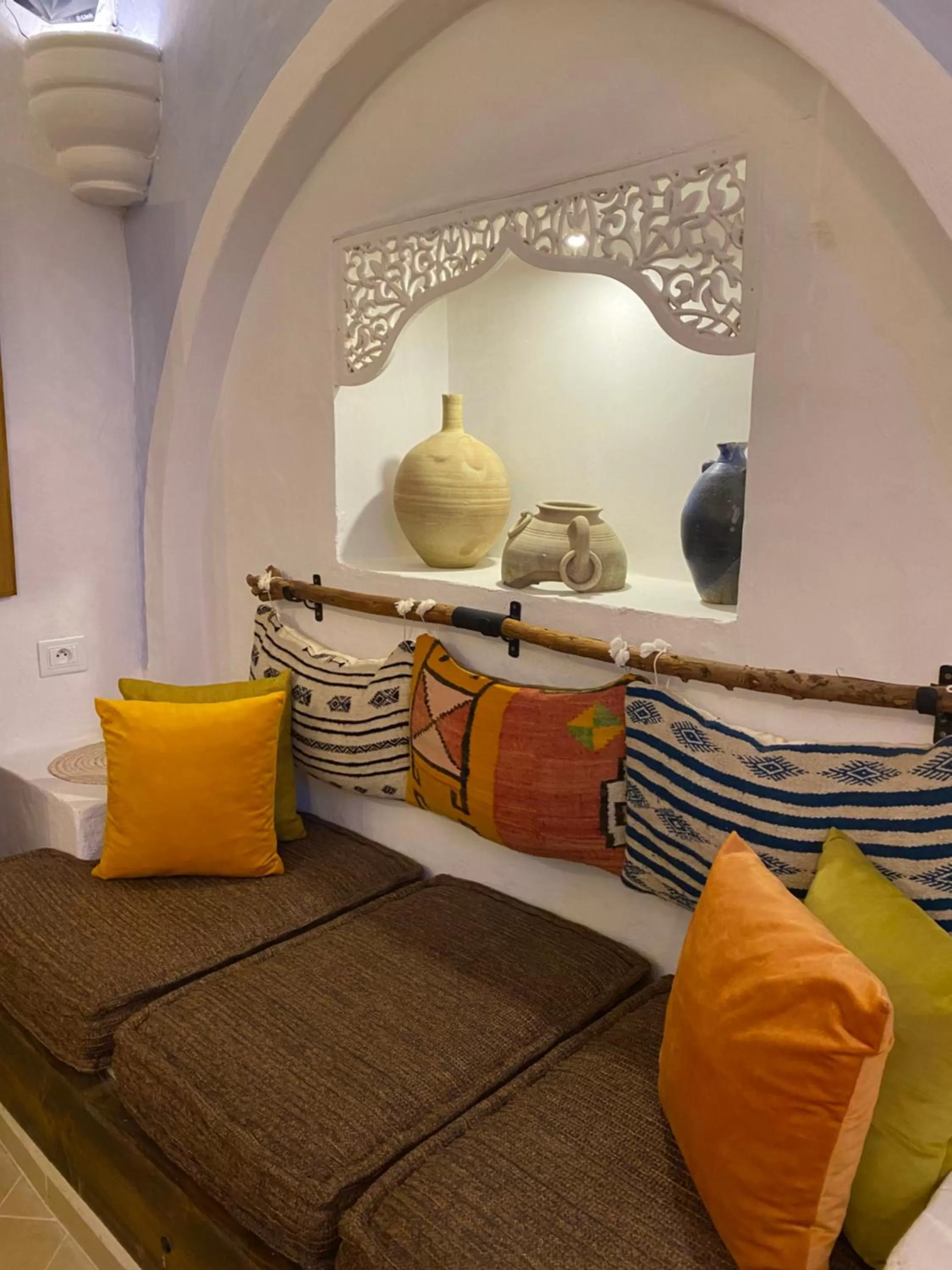 Living room, Bed in Djerba Authentique