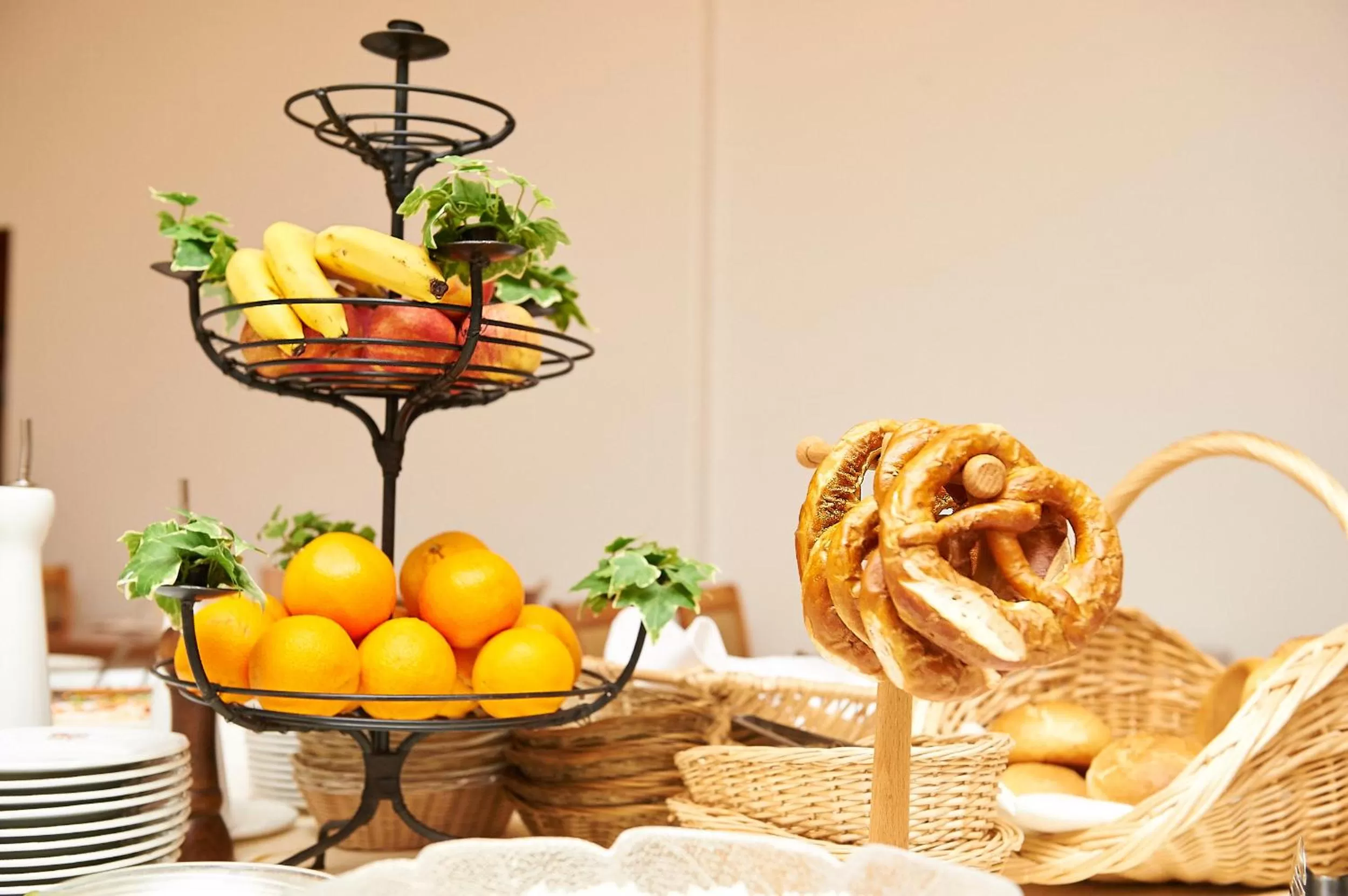 Buffet breakfast, Food in Vegan Hotel und Restaurants Nicolay 1881