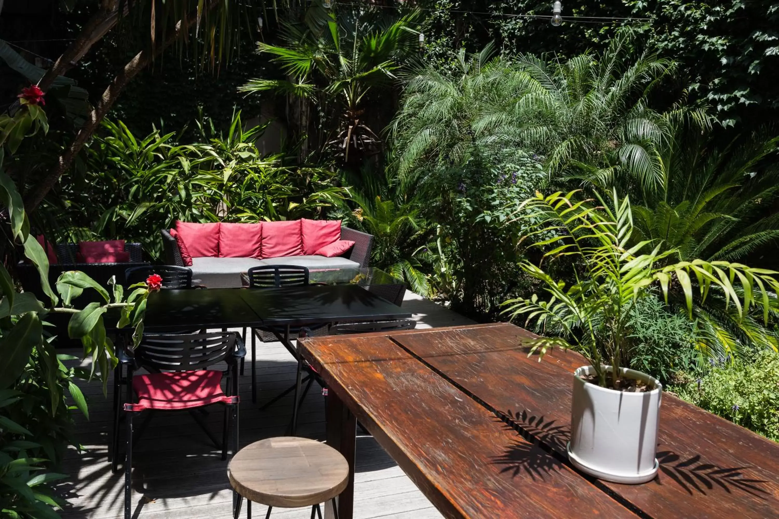 Garden, Restaurant/Places to Eat in Fierro Hotel Buenos Aires