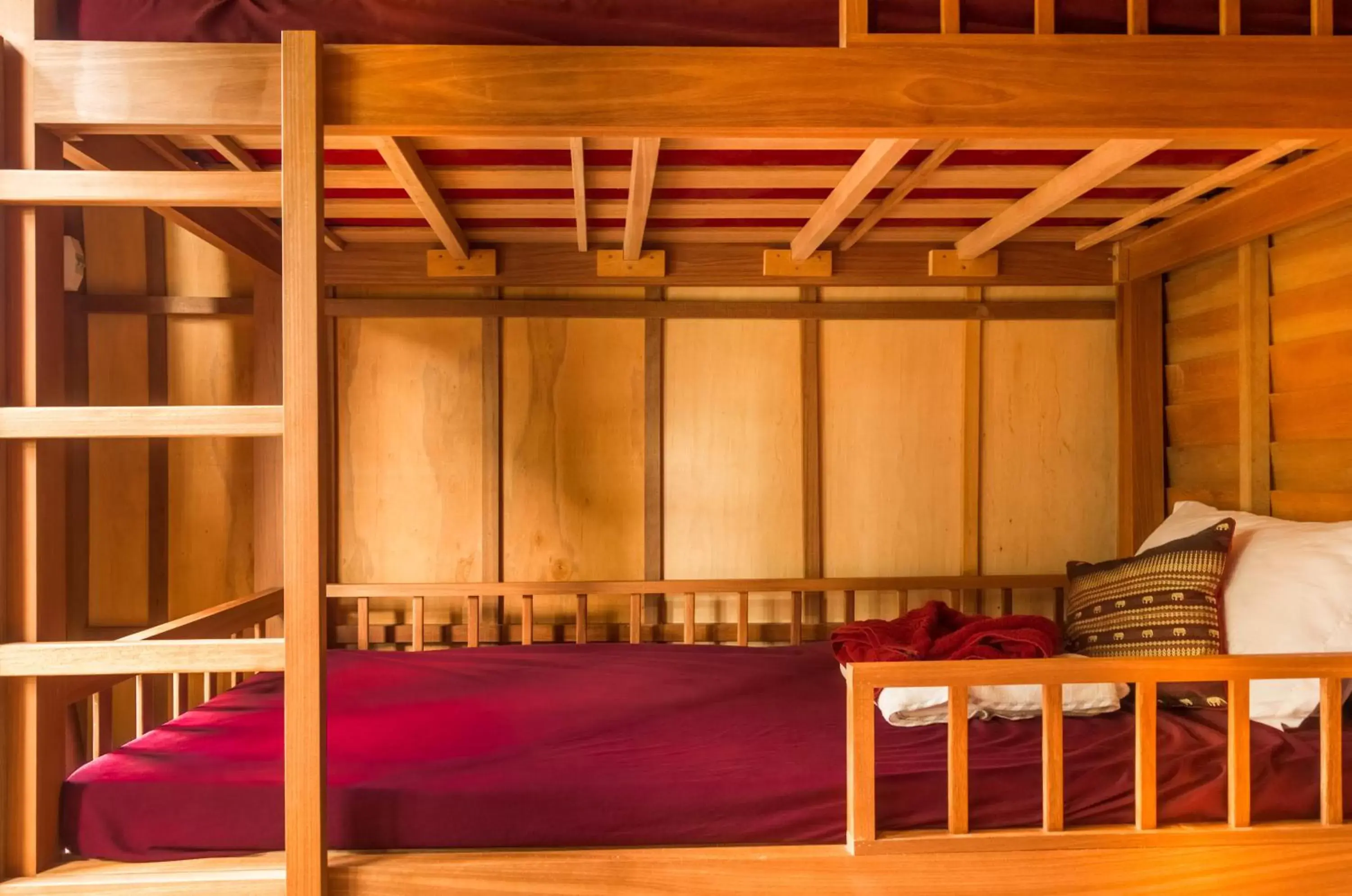 bunk bed in Bamboo Bungalow