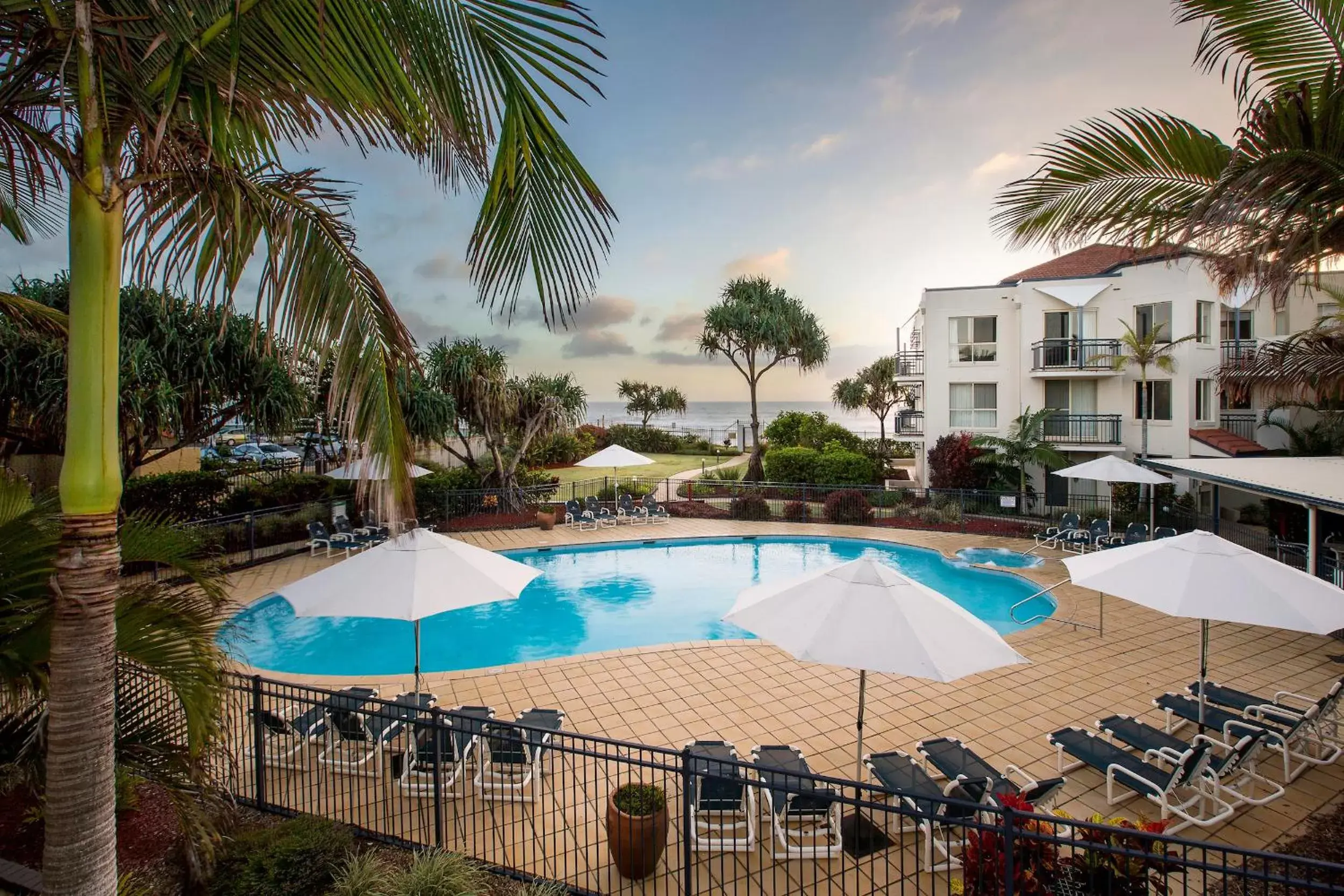 Sunrise, Swimming Pool in Golden Riviera Absolute Beachfront Resort