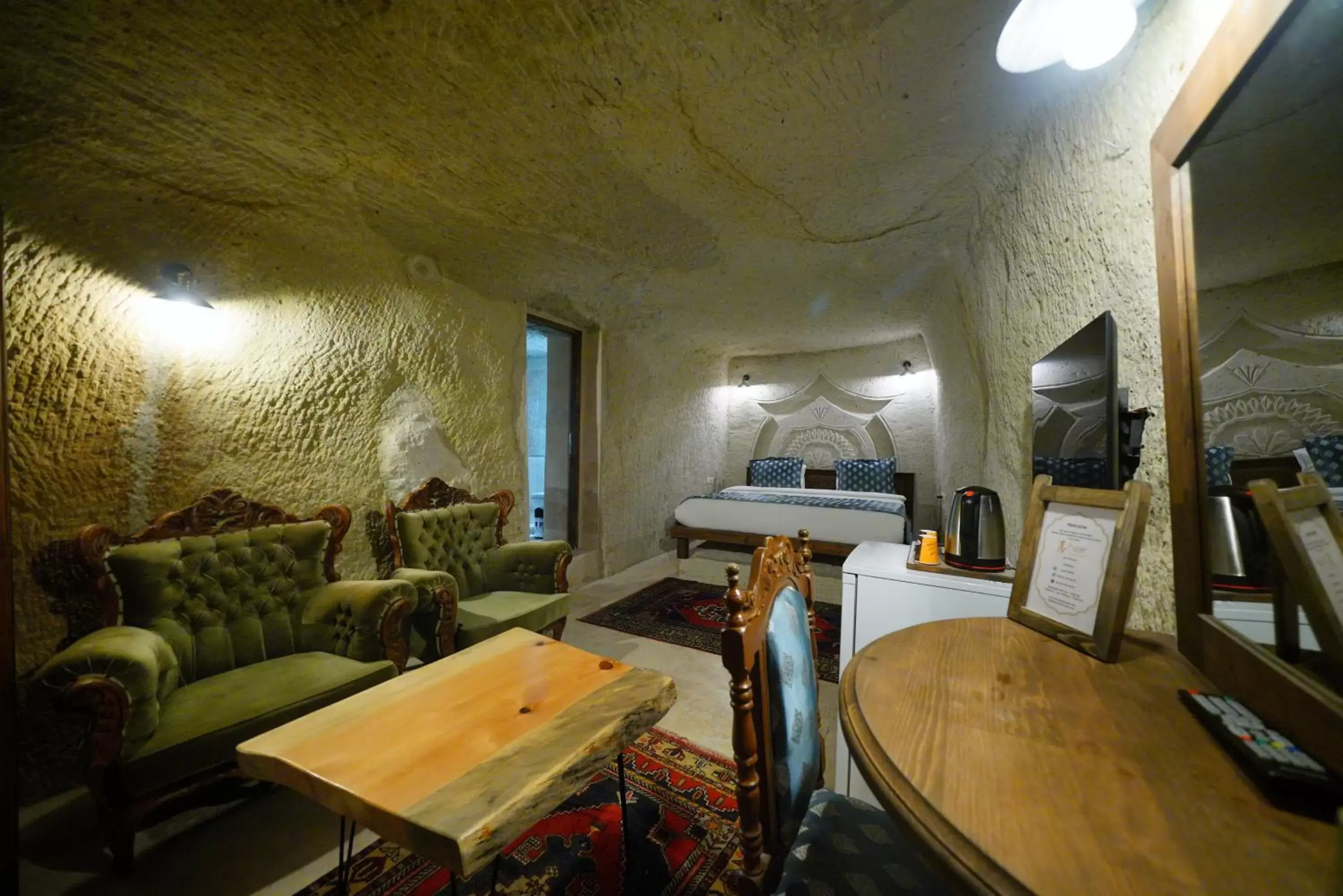 Seating Area in Cappadocia Nar Cave House & Hot Swimming Pool