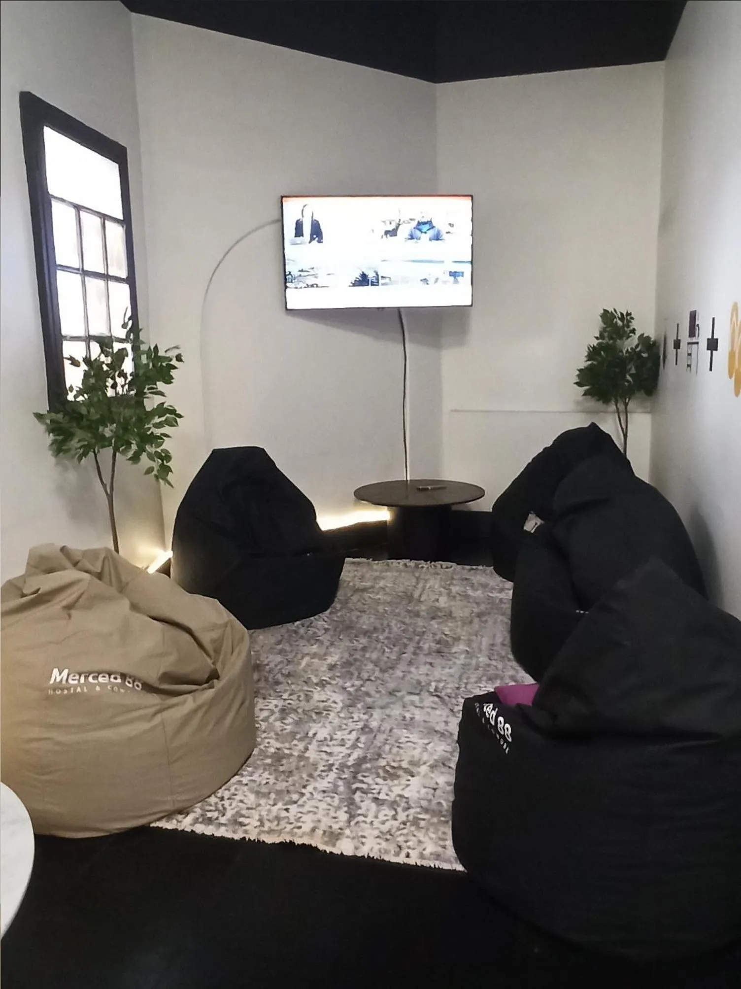 Communal lounge/ TV room in Hostel Boutique Merced 88