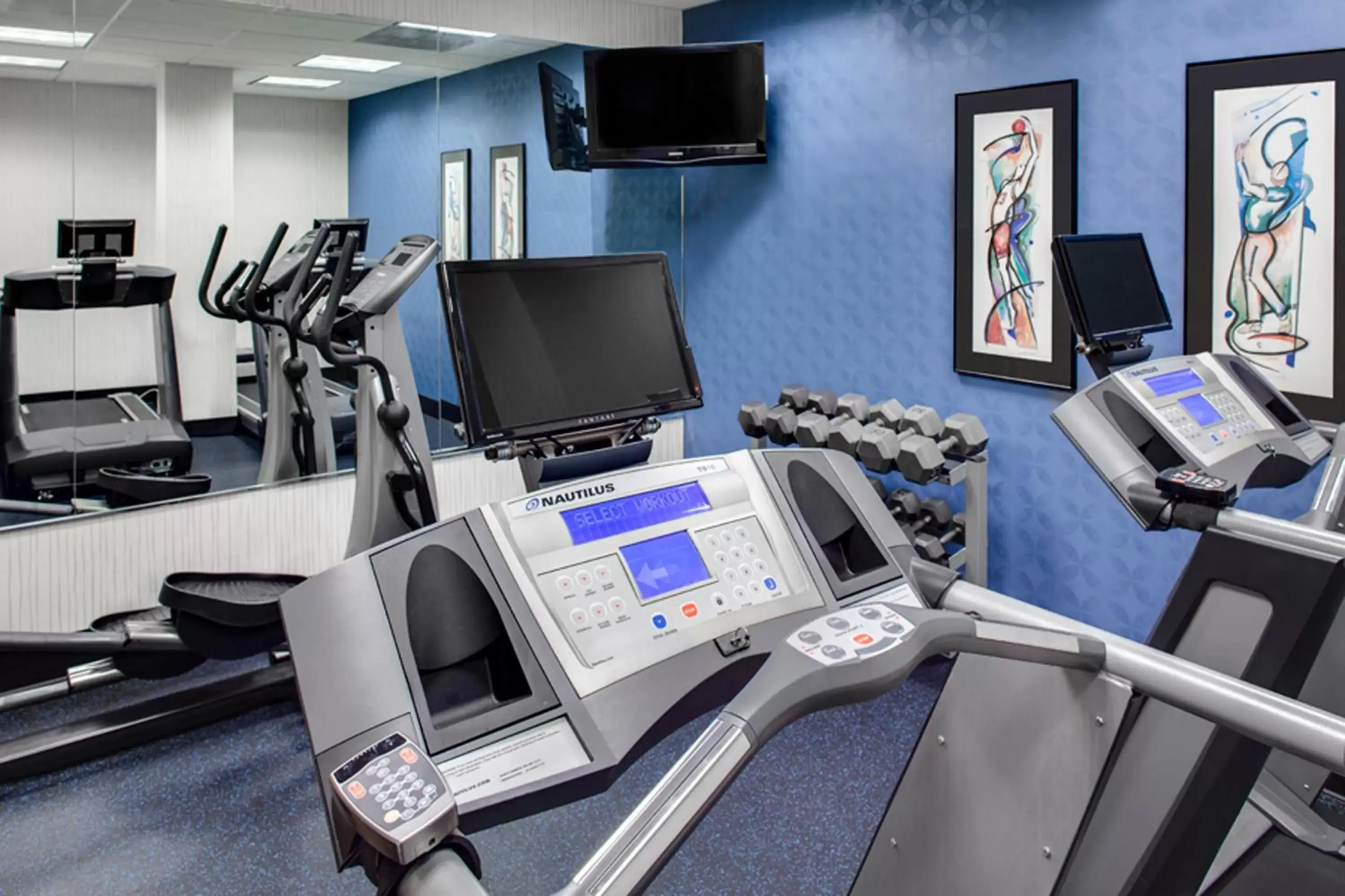 Fitness centre/facilities, Fitness Center/Facilities in Holiday Inn Express Hotel & Suites Coralville, an IHG Hotel