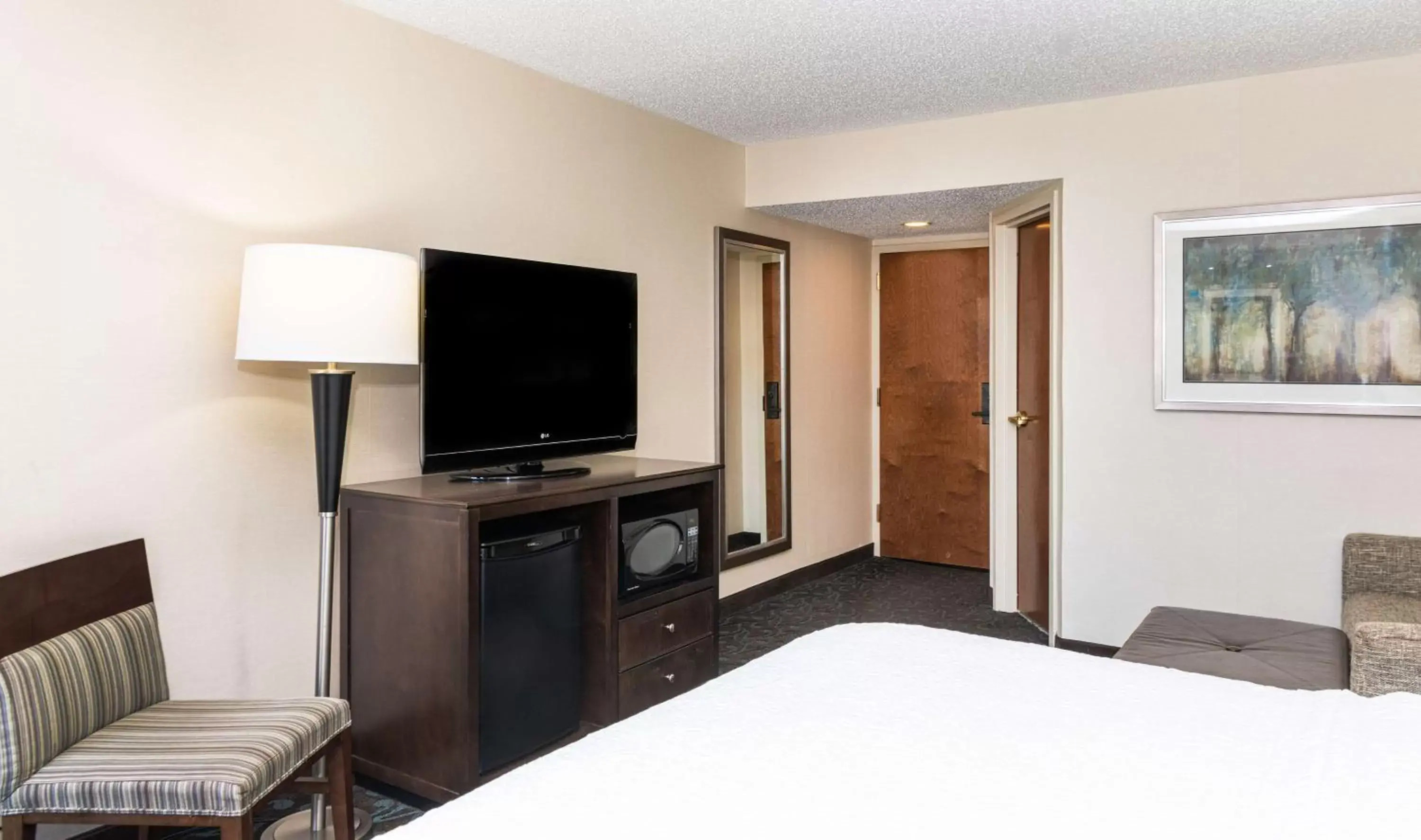 Bedroom, TV/Entertainment Center in Hampton Inn Evansville