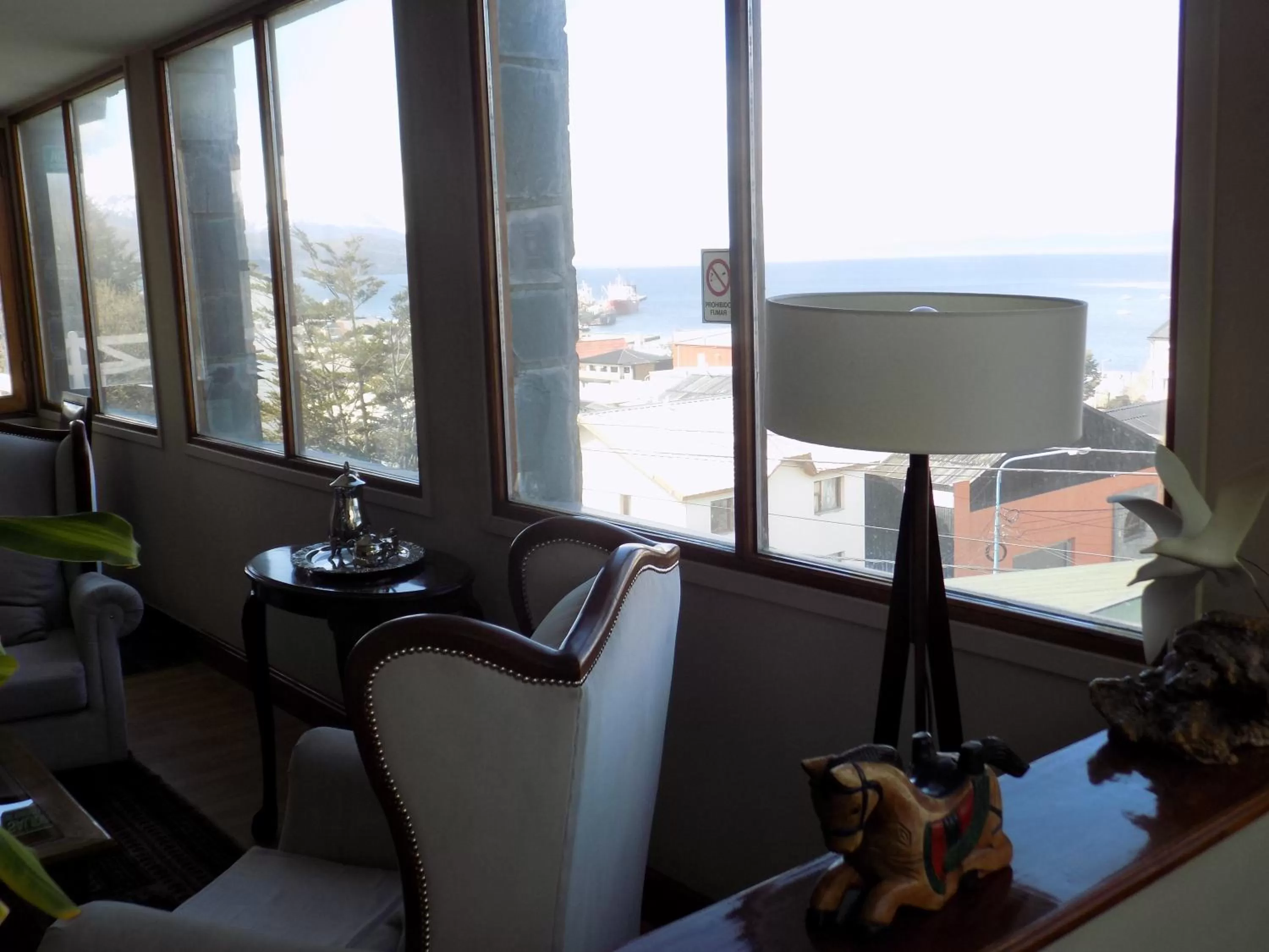 Sea view in Hostería Patagonia Jarke