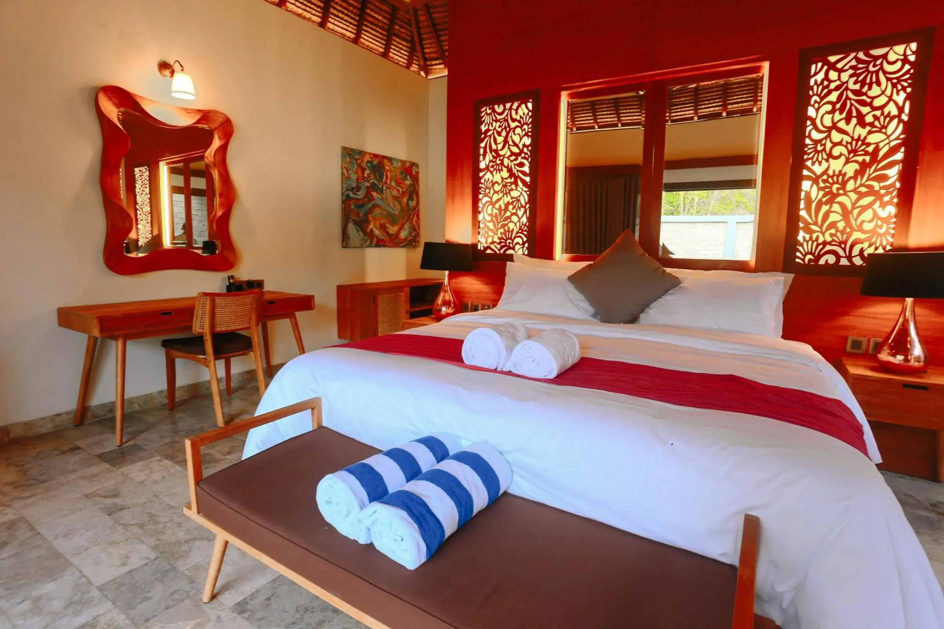 Bedroom, Bed in A Villa Gili Air