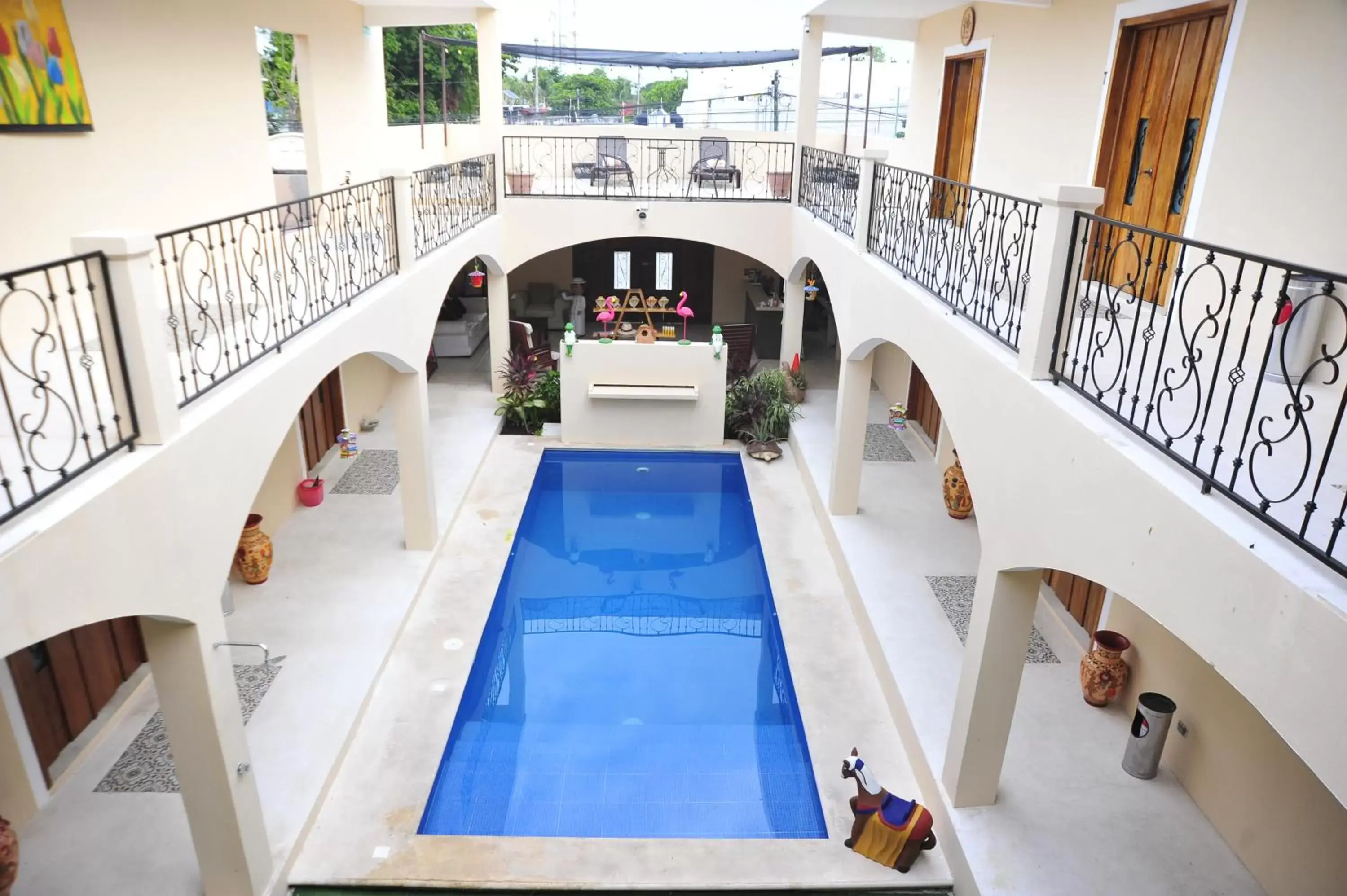 Pool view in Casa Xanath