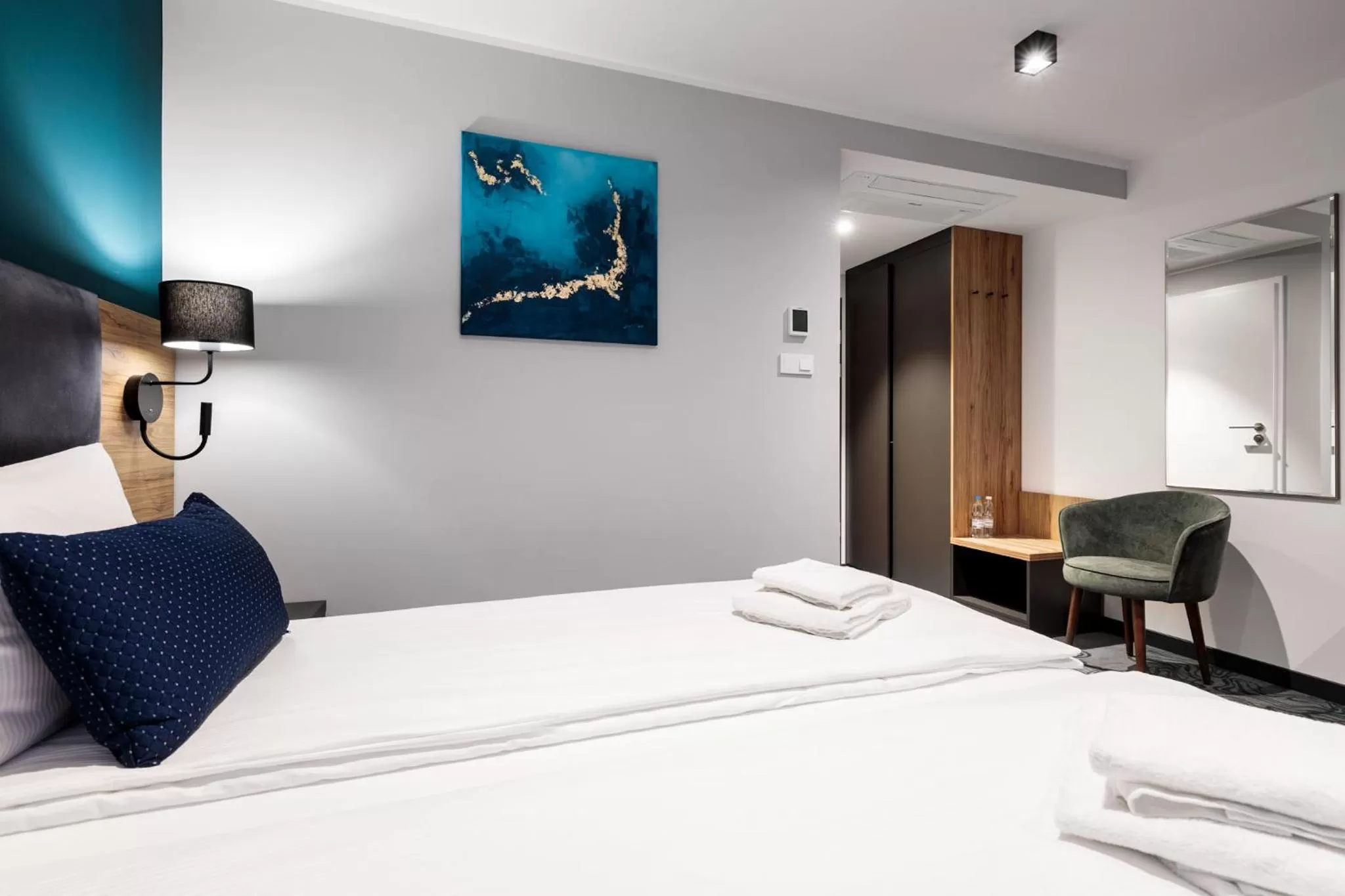 Bed in Hotel Kyriad Stargard