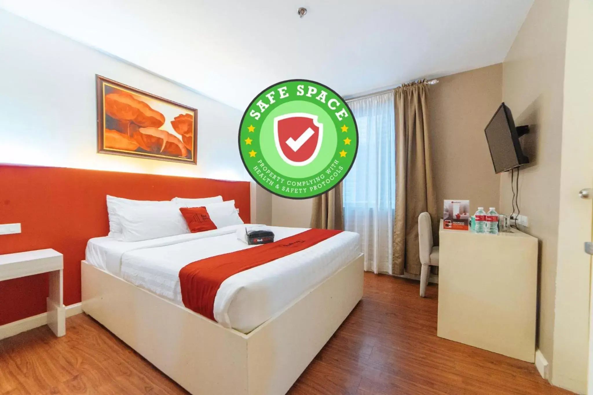 Bedroom, Bed in RedDoorz Plus at Hotel Metro Kalibo