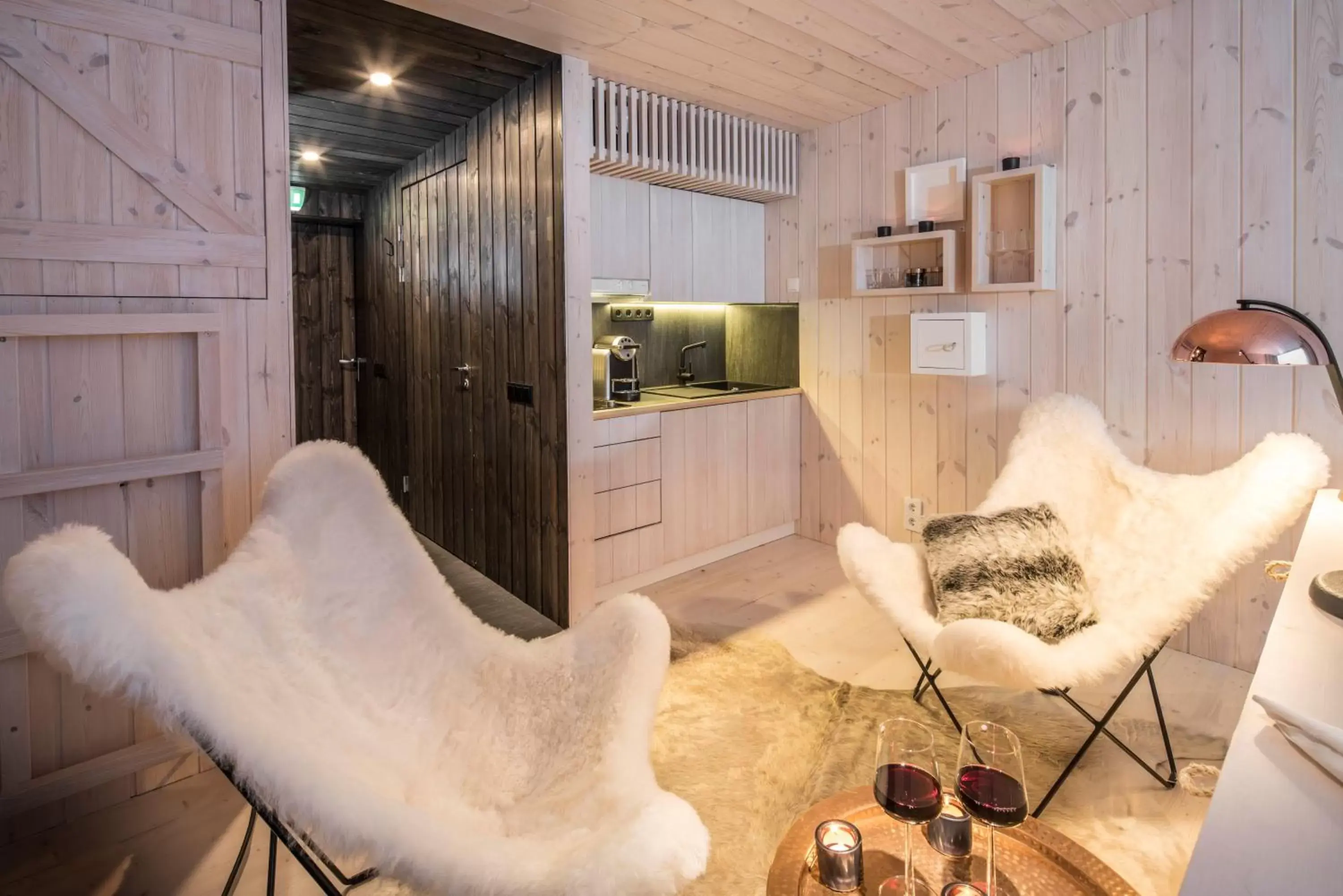 Photo of the whole room, Kitchen/Kitchenette in Arctic TreeHouse Hotel