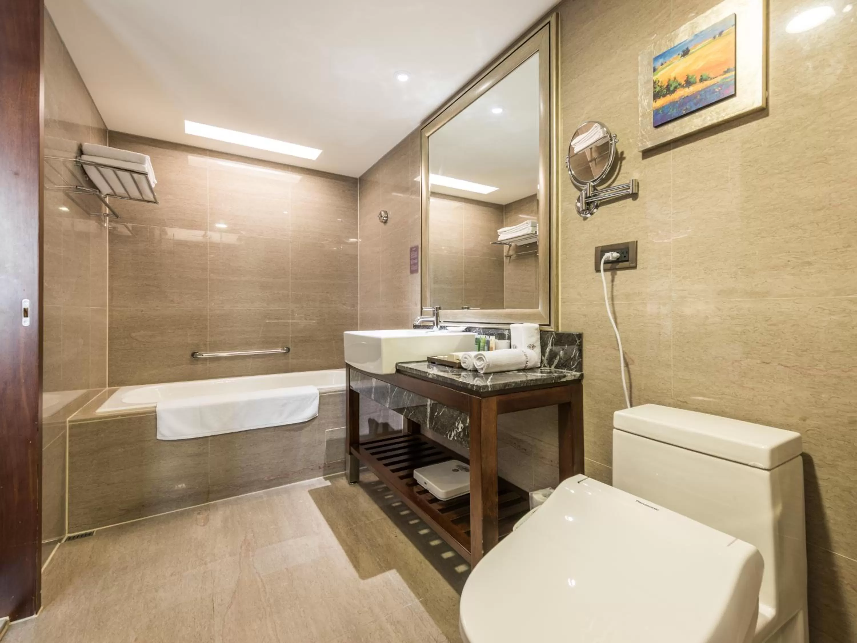 Bathroom in Royal Biz Taipei Hotel