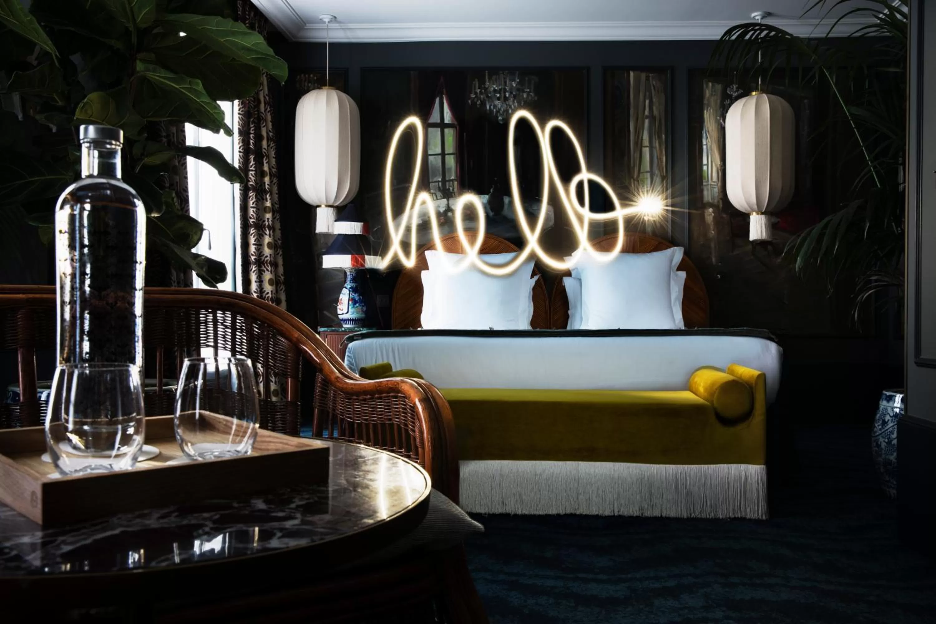 Bedroom in Hôtel Monte Cristo