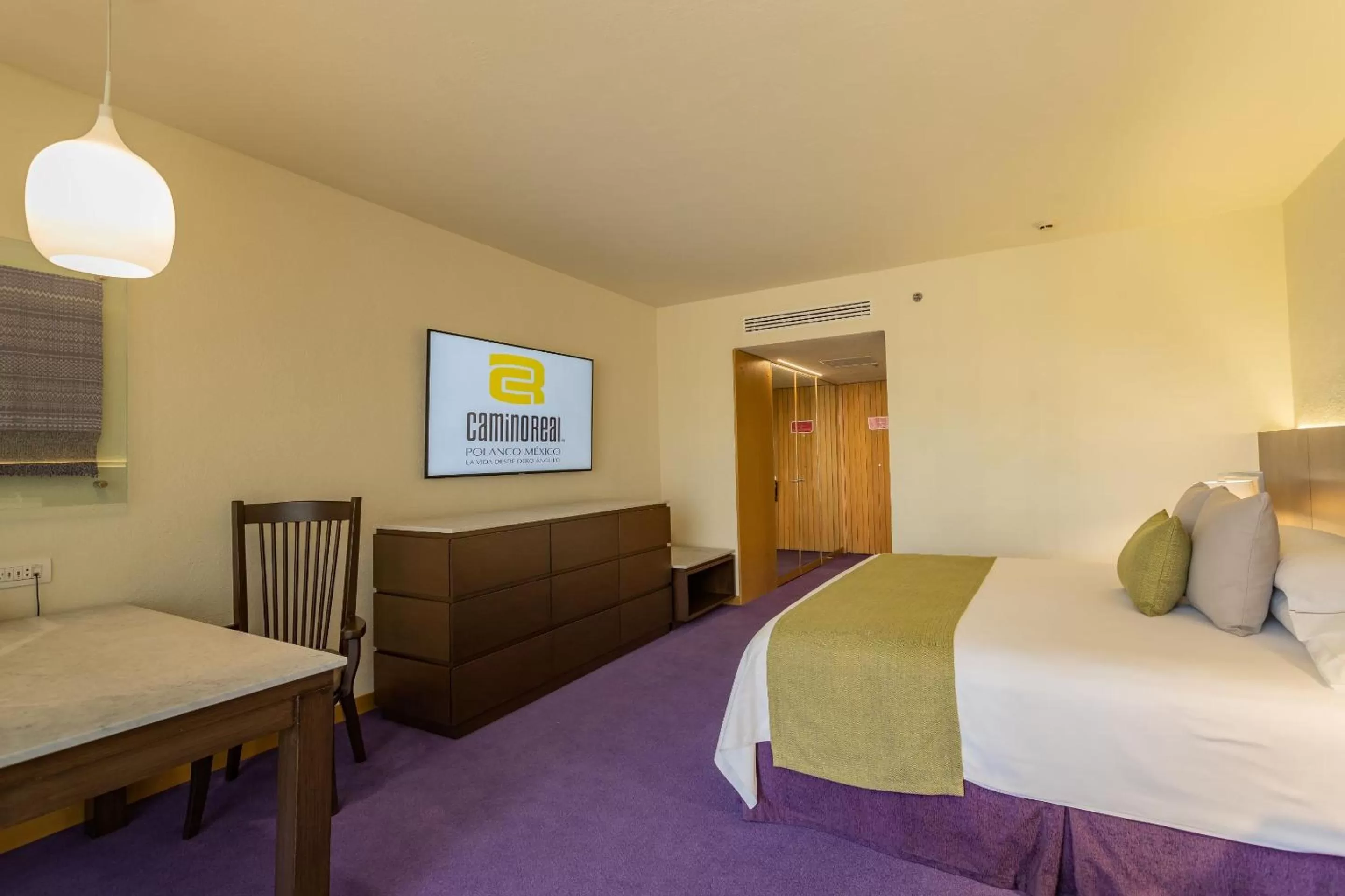 Bedroom, Bed in Camino Real Polanco Mexico