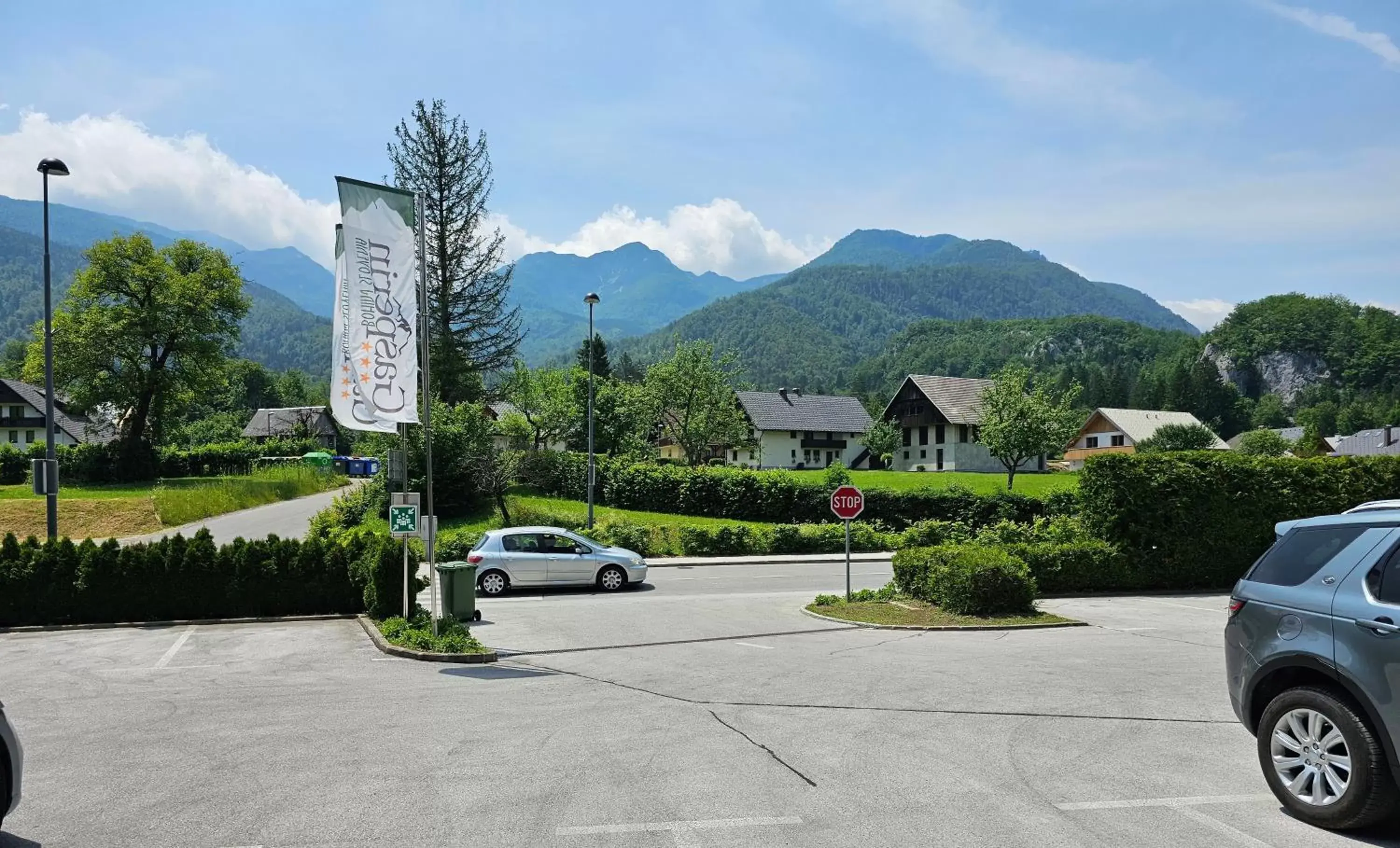 View (from property/room), Mountain View in Hotel Gasperin Bohinj