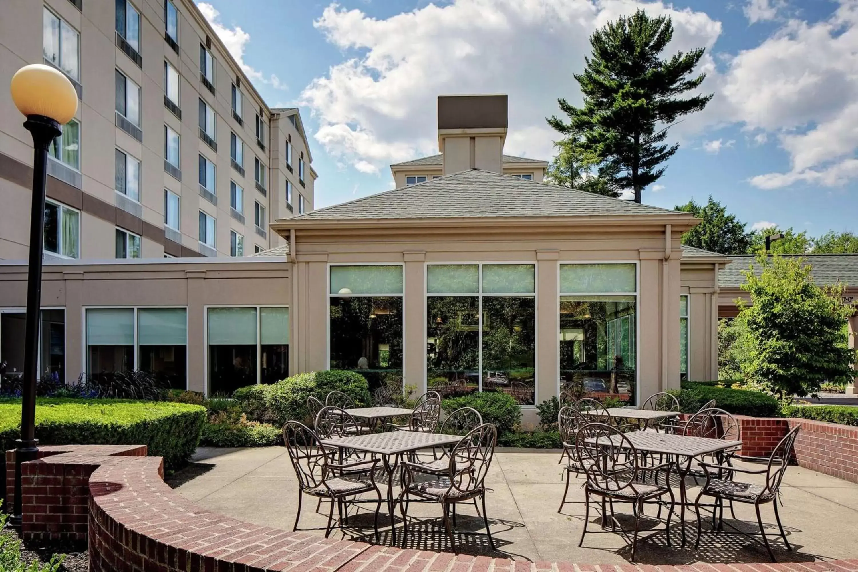 Patio in Hilton Garden Inn Albany Airport