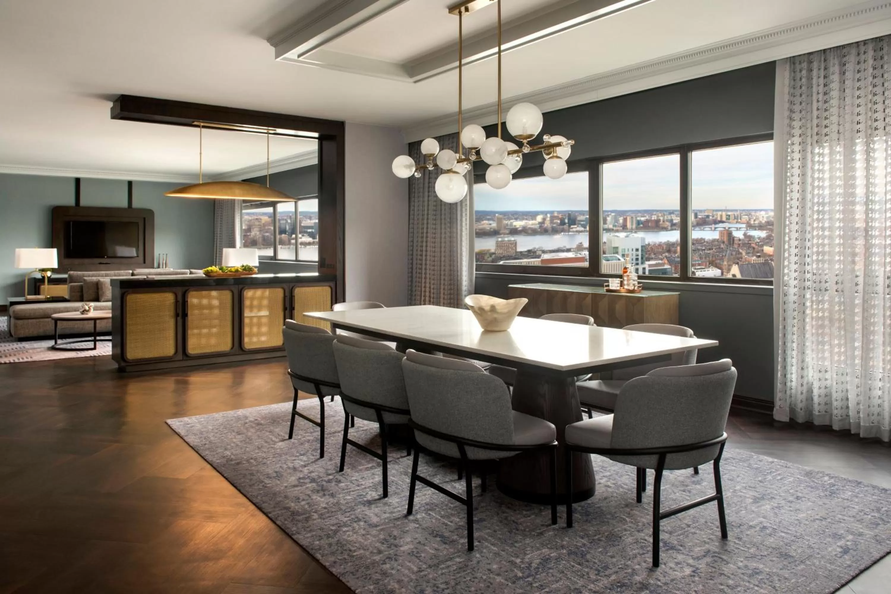 Living room in Boston Marriott Copley Place