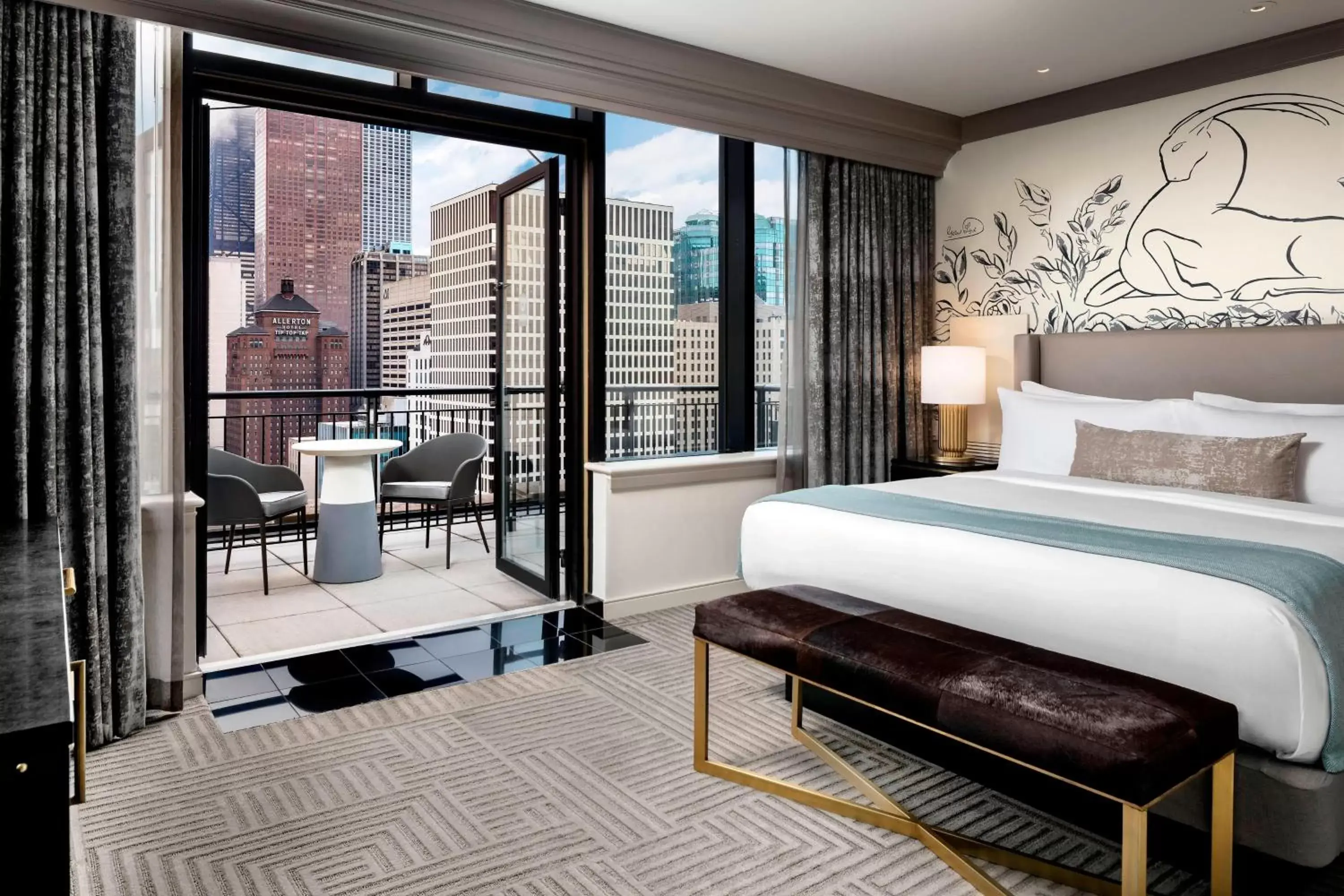 Bedroom in The Gwen, a Luxury Collection Hotel, Michigan Avenue Chicago