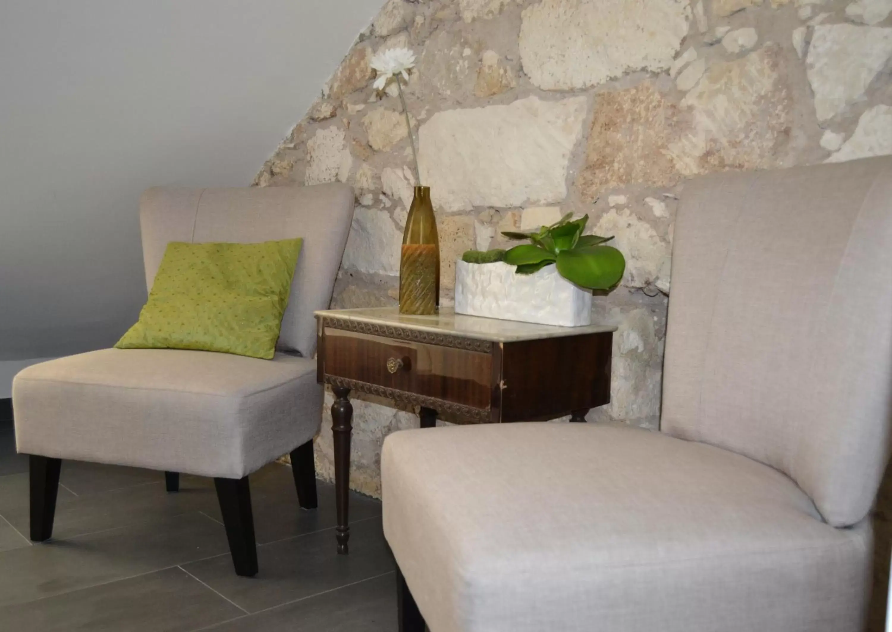 Seating area, Bed in B&B Siracusa
