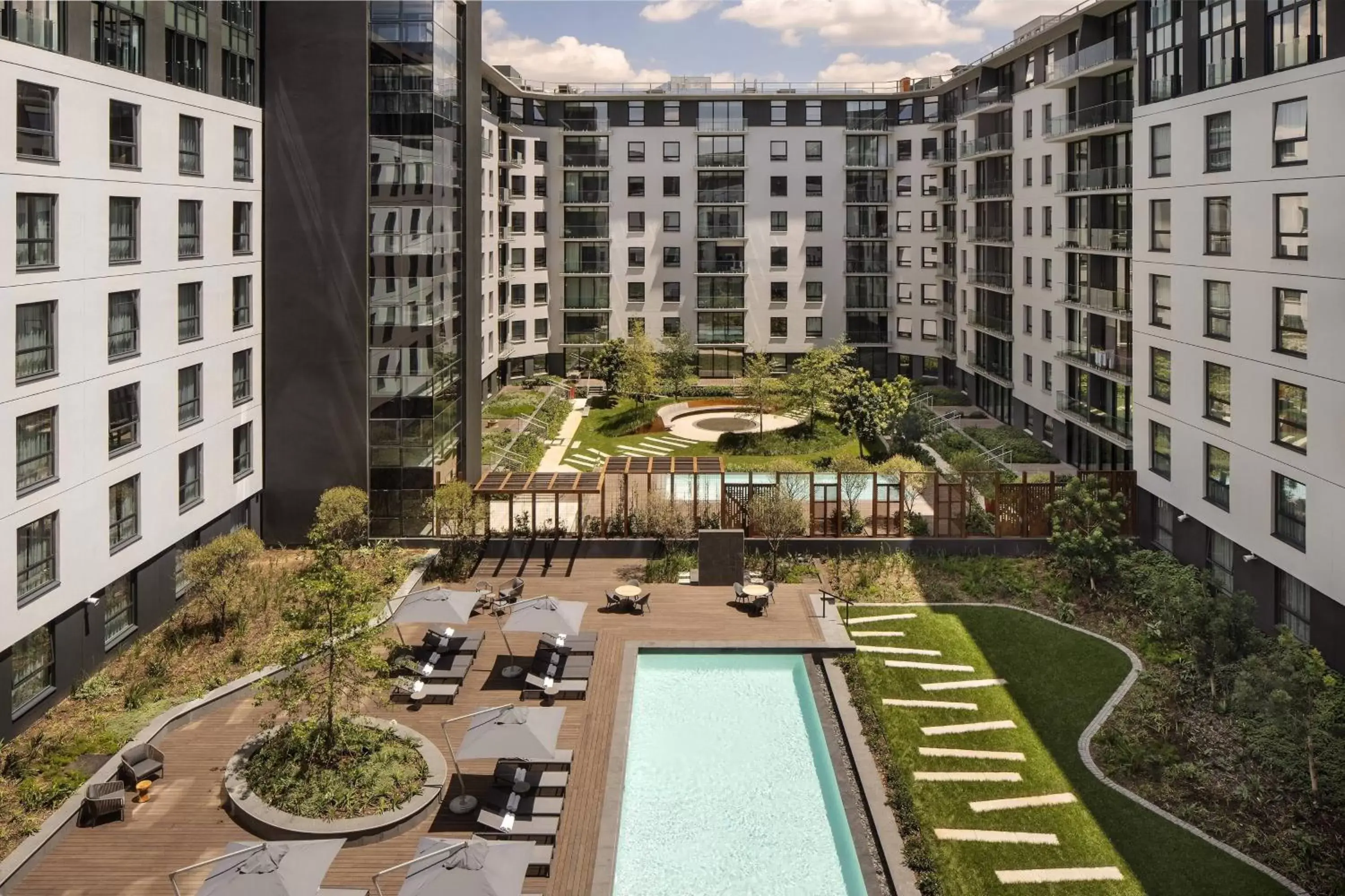 Swimming pool, Pool View in Marriott Executive Apartments Johannesburg, Melrose Arch