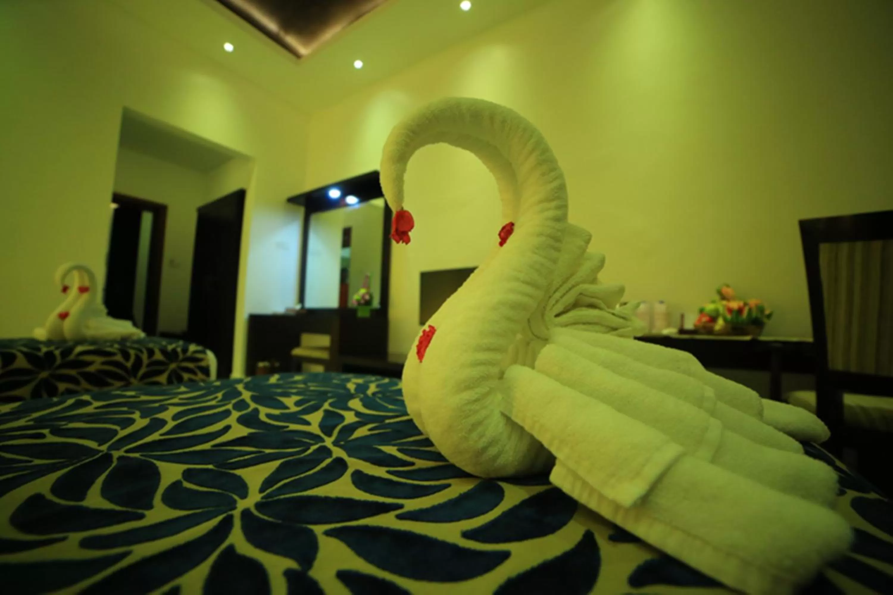 Bed in Ruins Chaaya Hotel