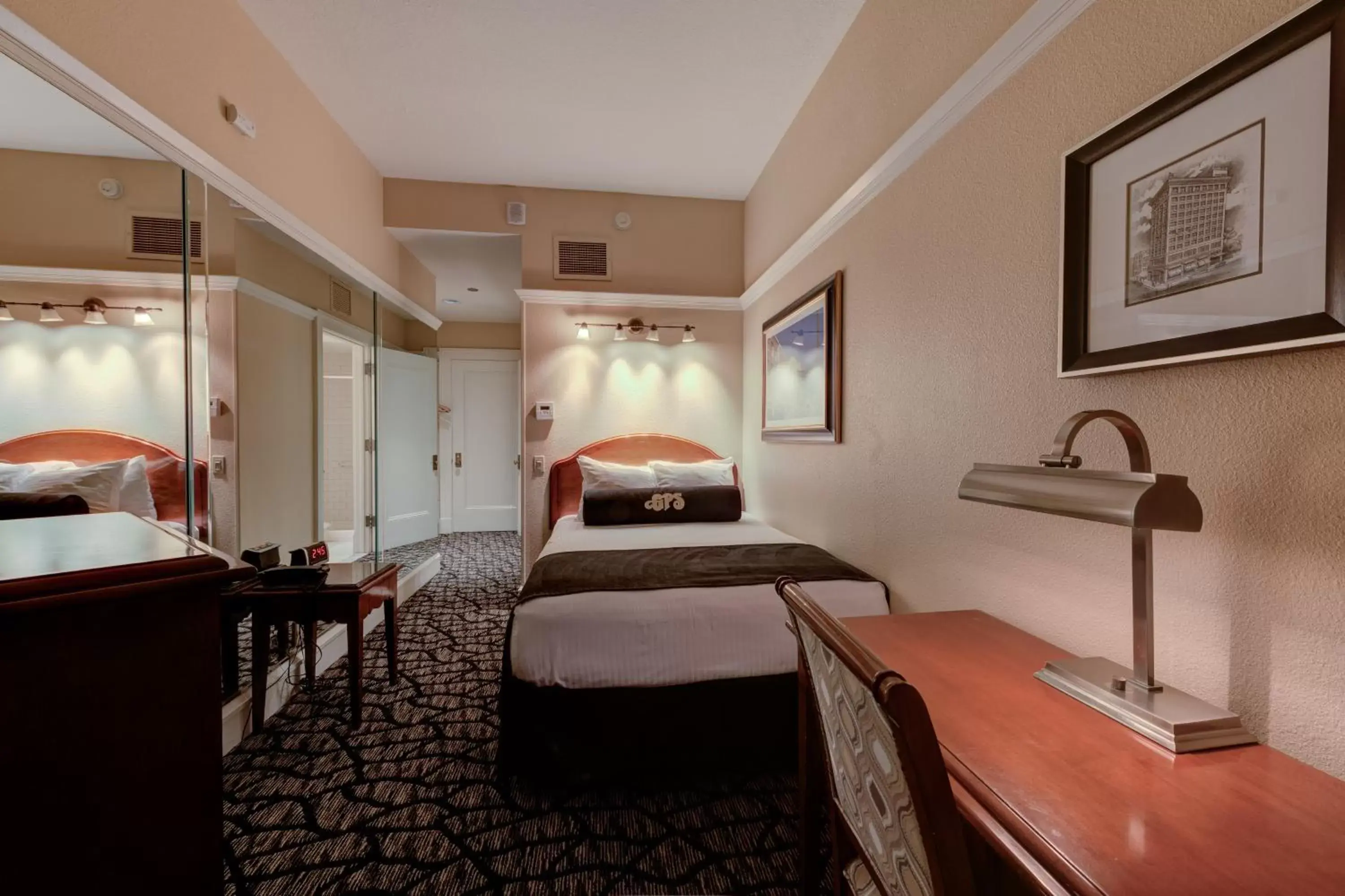 Bed in Gaslamp Plaza Suites