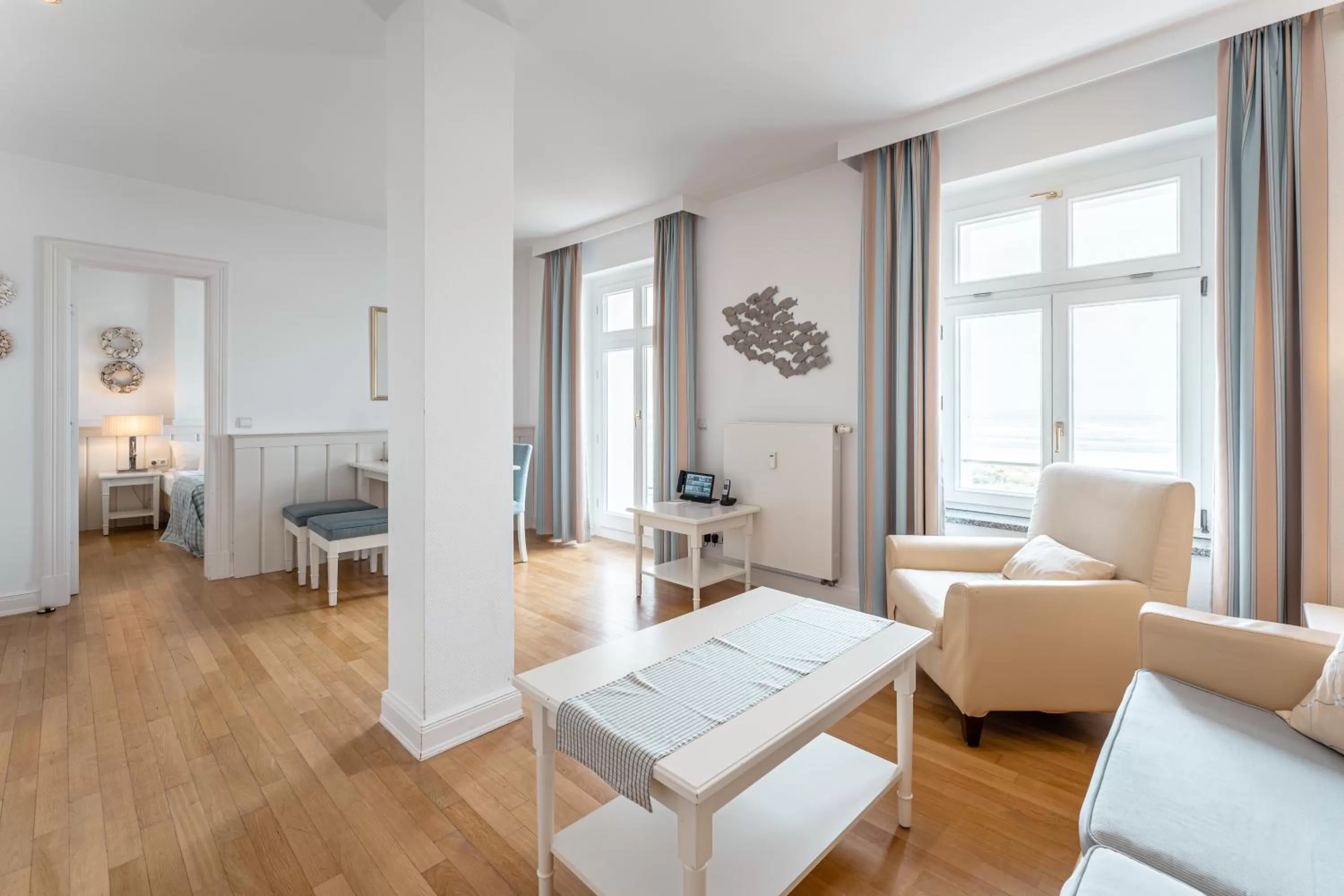 Bed in Strandhotel Kurhaus Juist