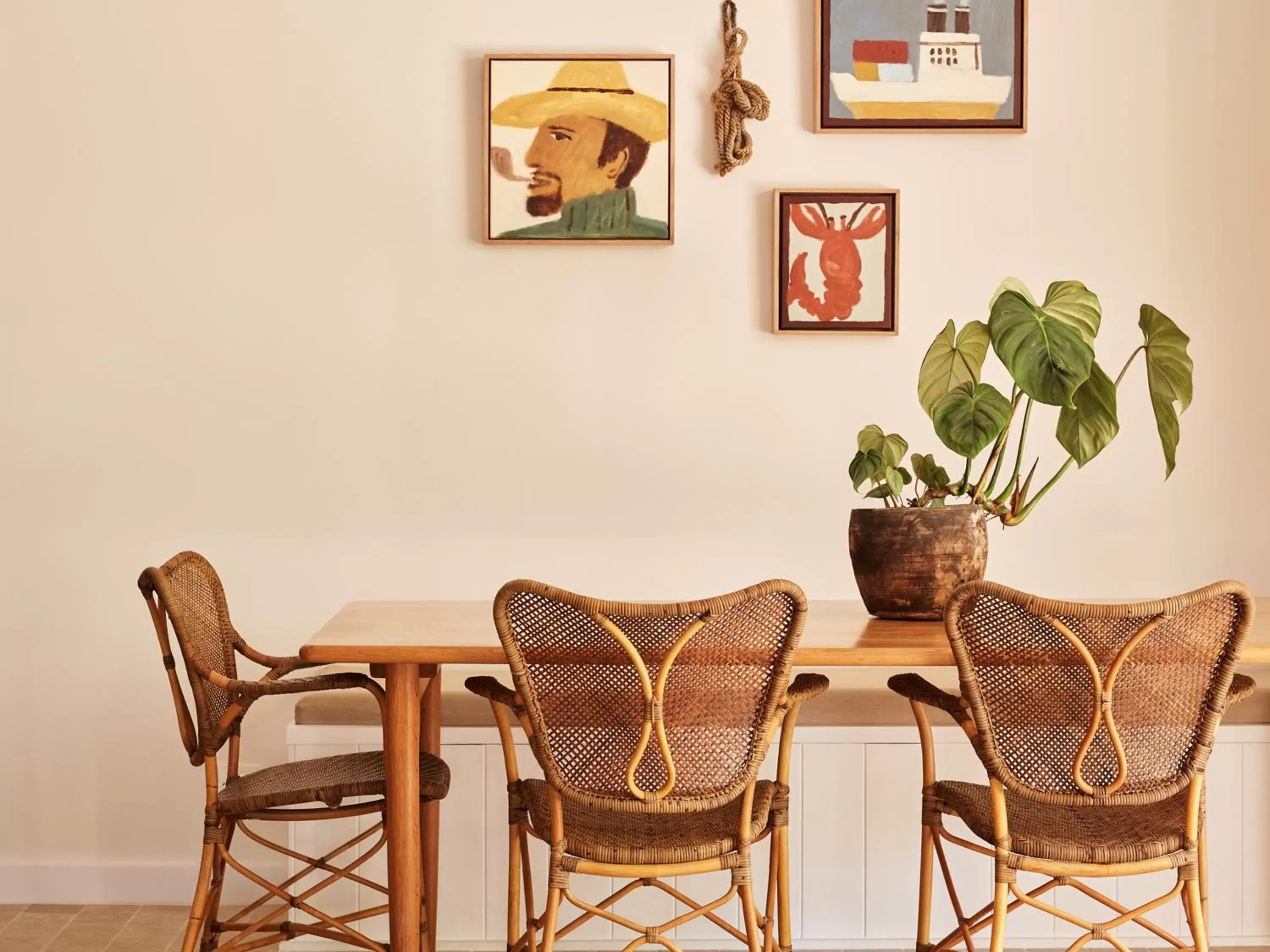 Dining area in Atlantic Byron Bay