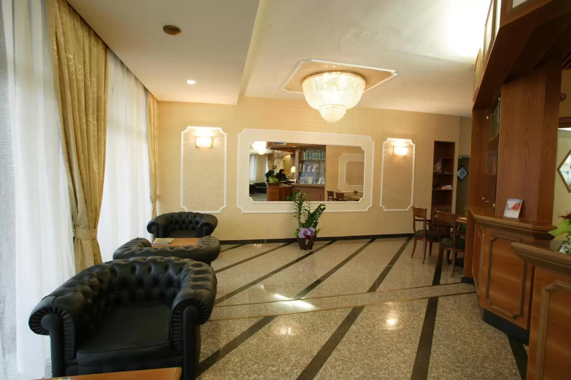 Communal lounge/ TV room, Lobby/Reception in Hotel Alexander