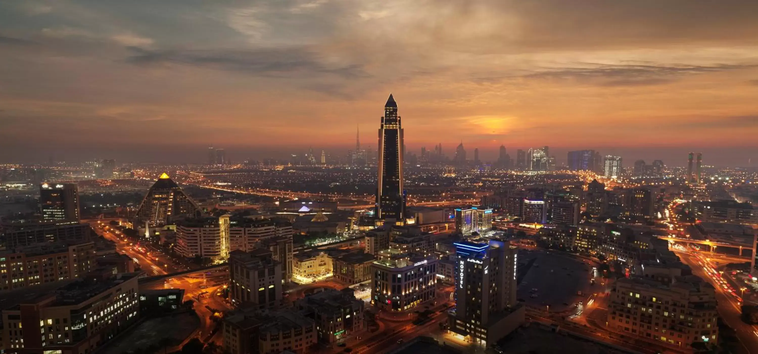 Property building, Bird's-eye View in Sofitel Dubai The Obelisk