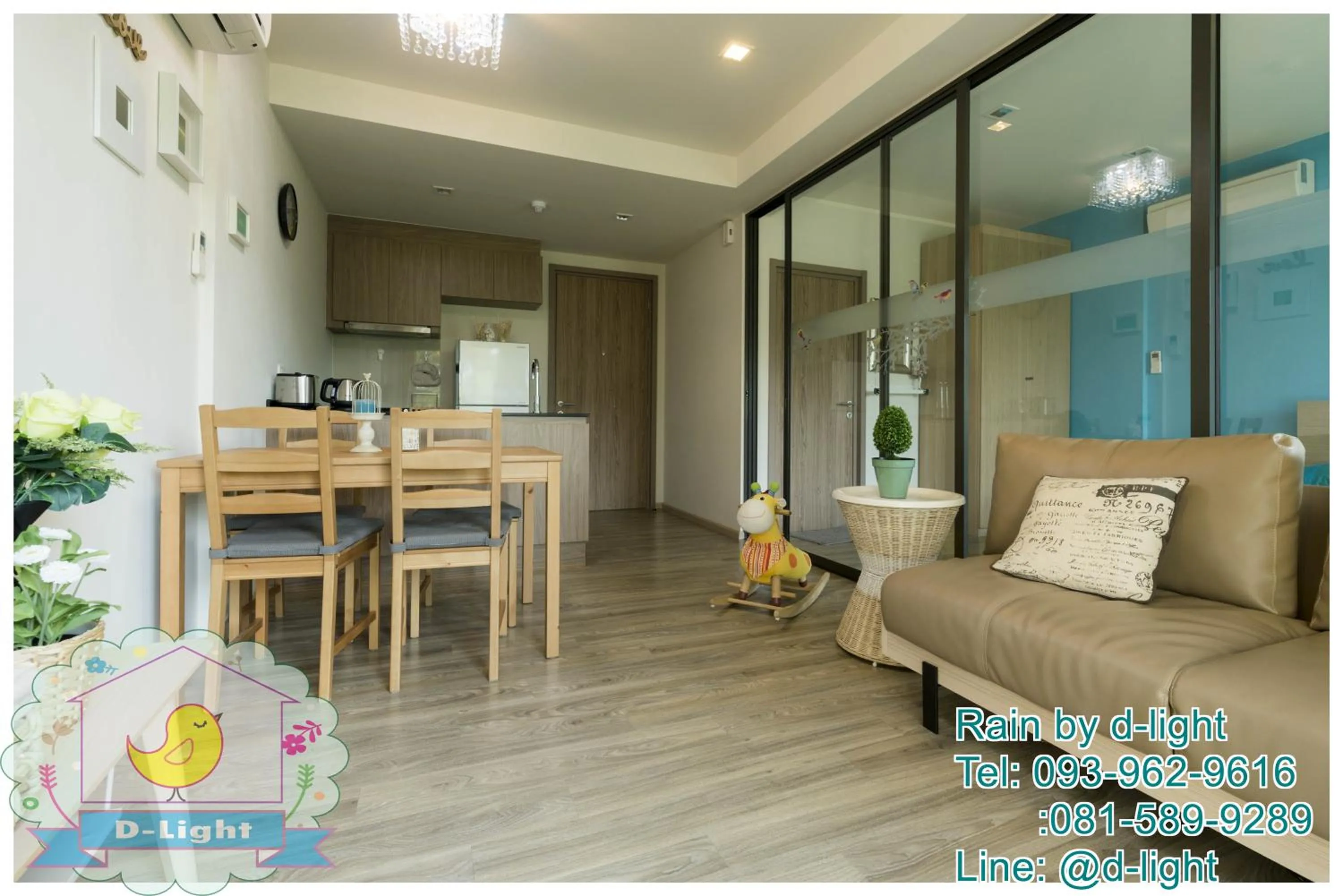 Living room in Rain Cha-am Hua Hin by D-light