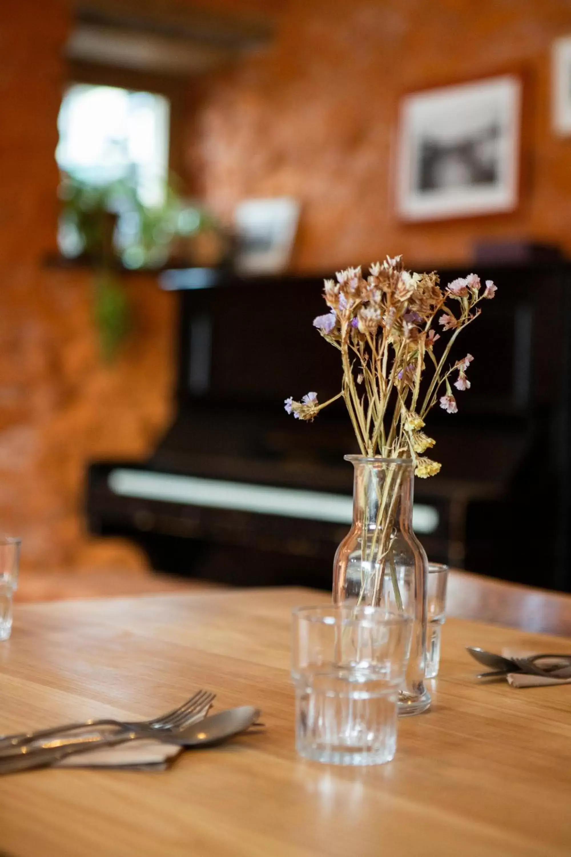 Dining area in The Leaping Salmon